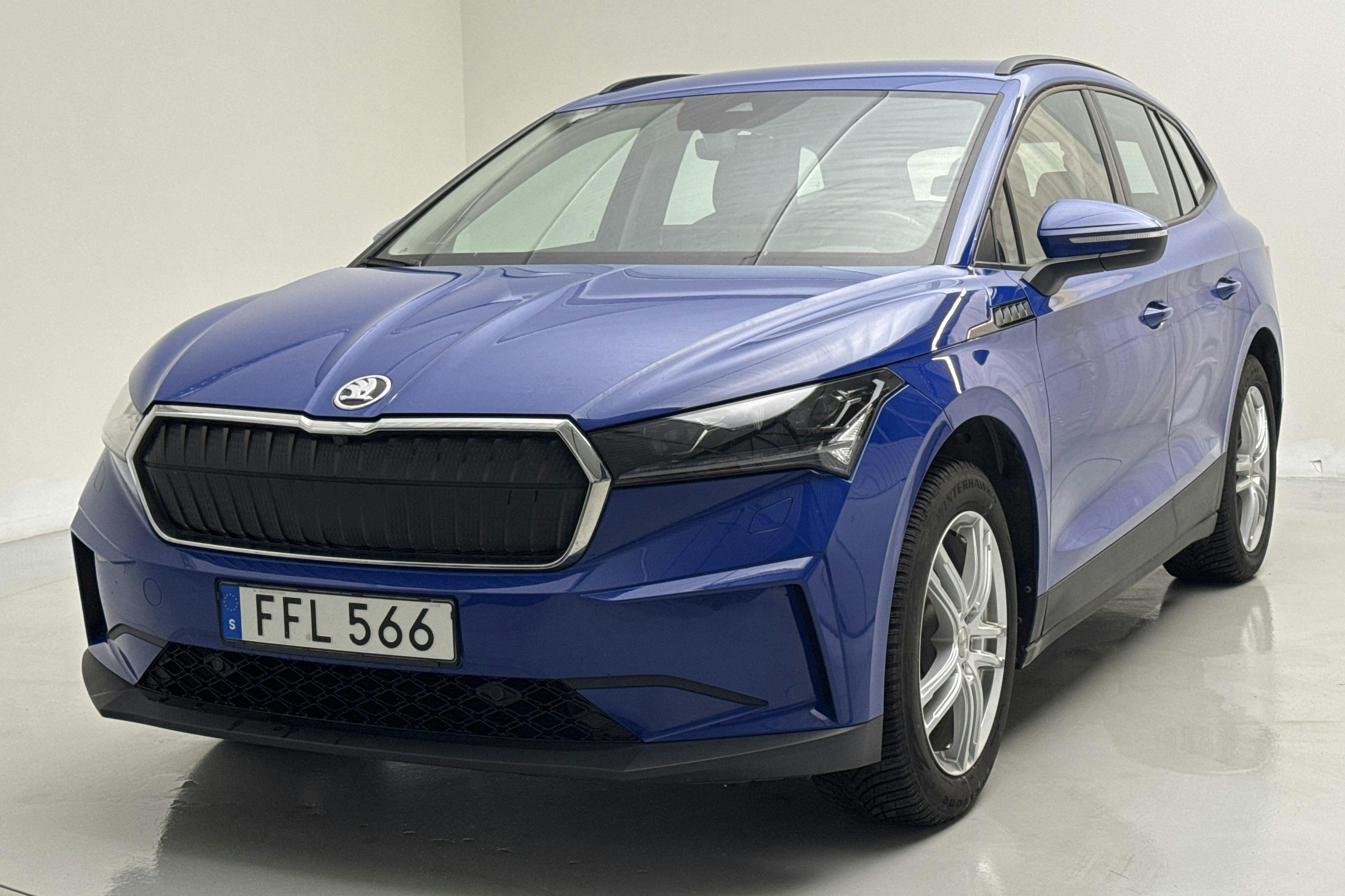Presentationsfoto 1 av 18: Skoda Enyaq iV 60 (180hk) - 2 991 mil - Automat - blå - 2023