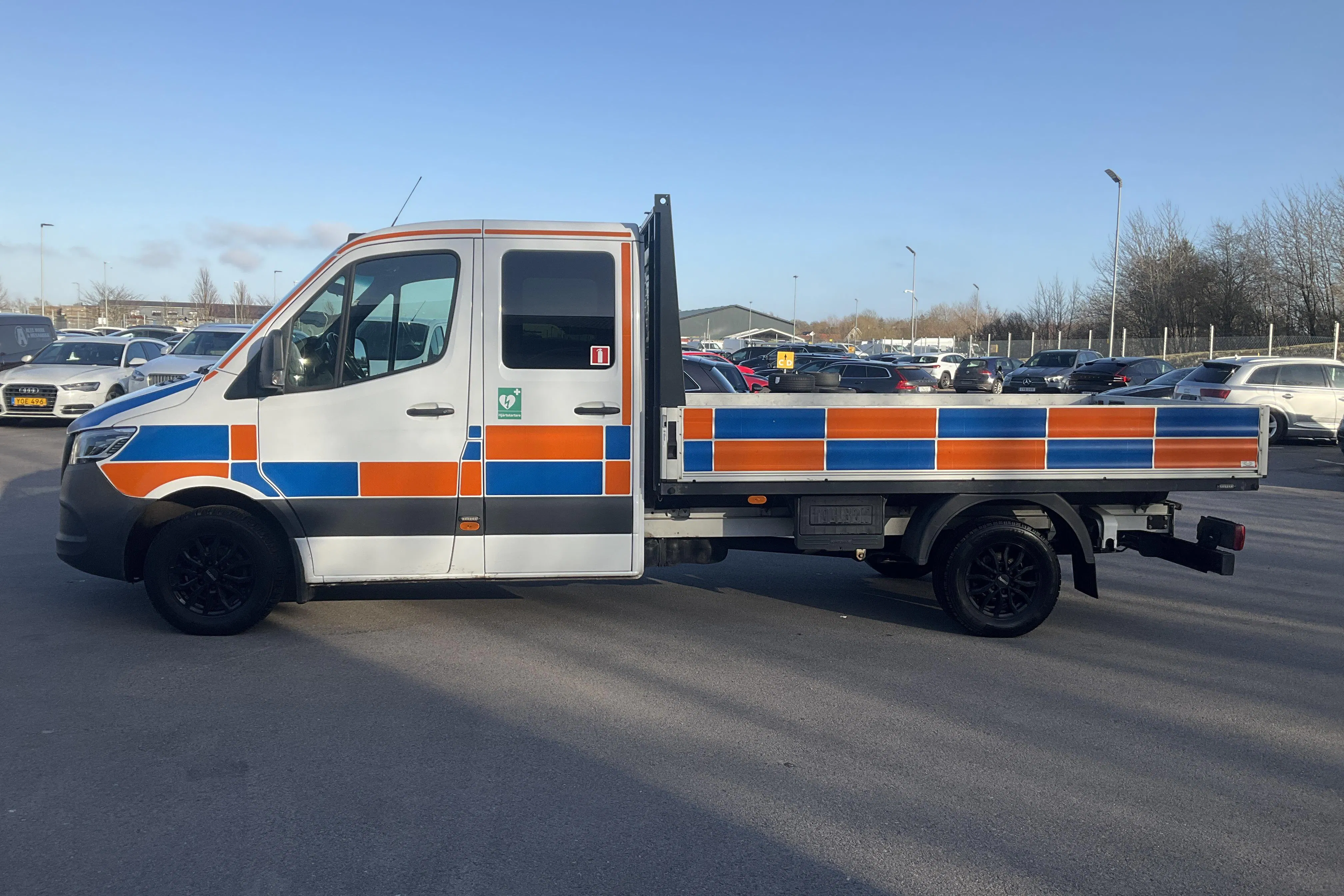 Presentation photo 2 of 15: Mercedes Sprinter 319 CDI Chassi RWD (190hk) - 105 400 km - Automatic - white - 2023