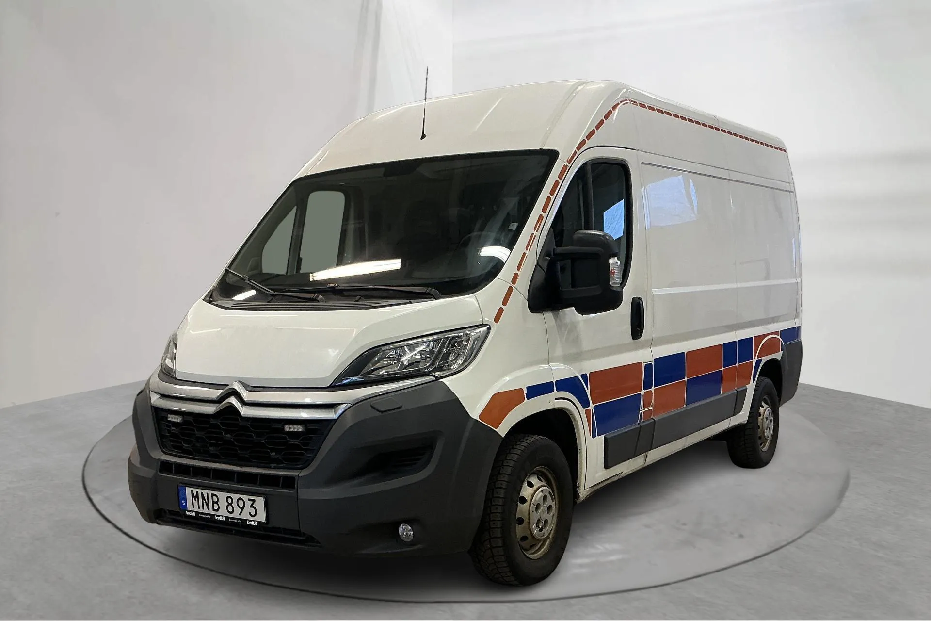 Presentation photo 1 of 15: Citroën Jumper III e-2.2 HDi Skåp (130hk) - 79 470 km - Manual - white - 2016