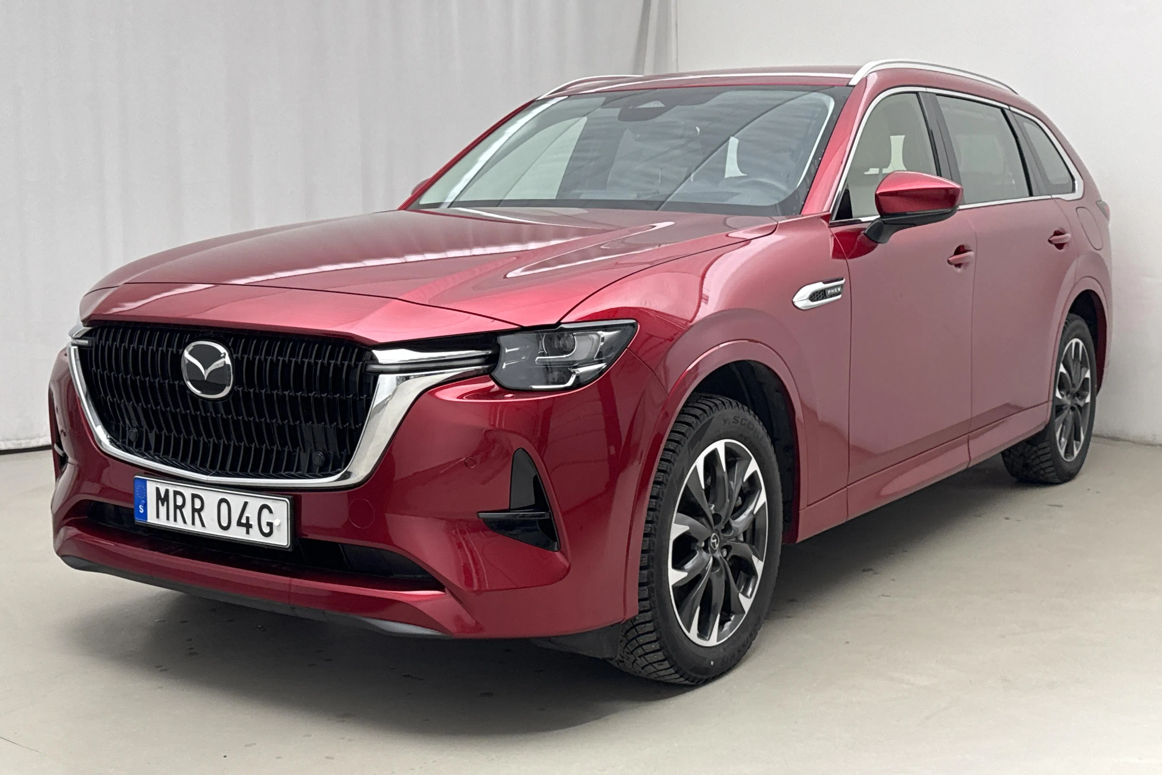Presentation photo 1 of 18: Mazda CX-80 e-Skyactiv PHEV AWD (327hk) - 22 140 km - Automatic - red - 2024