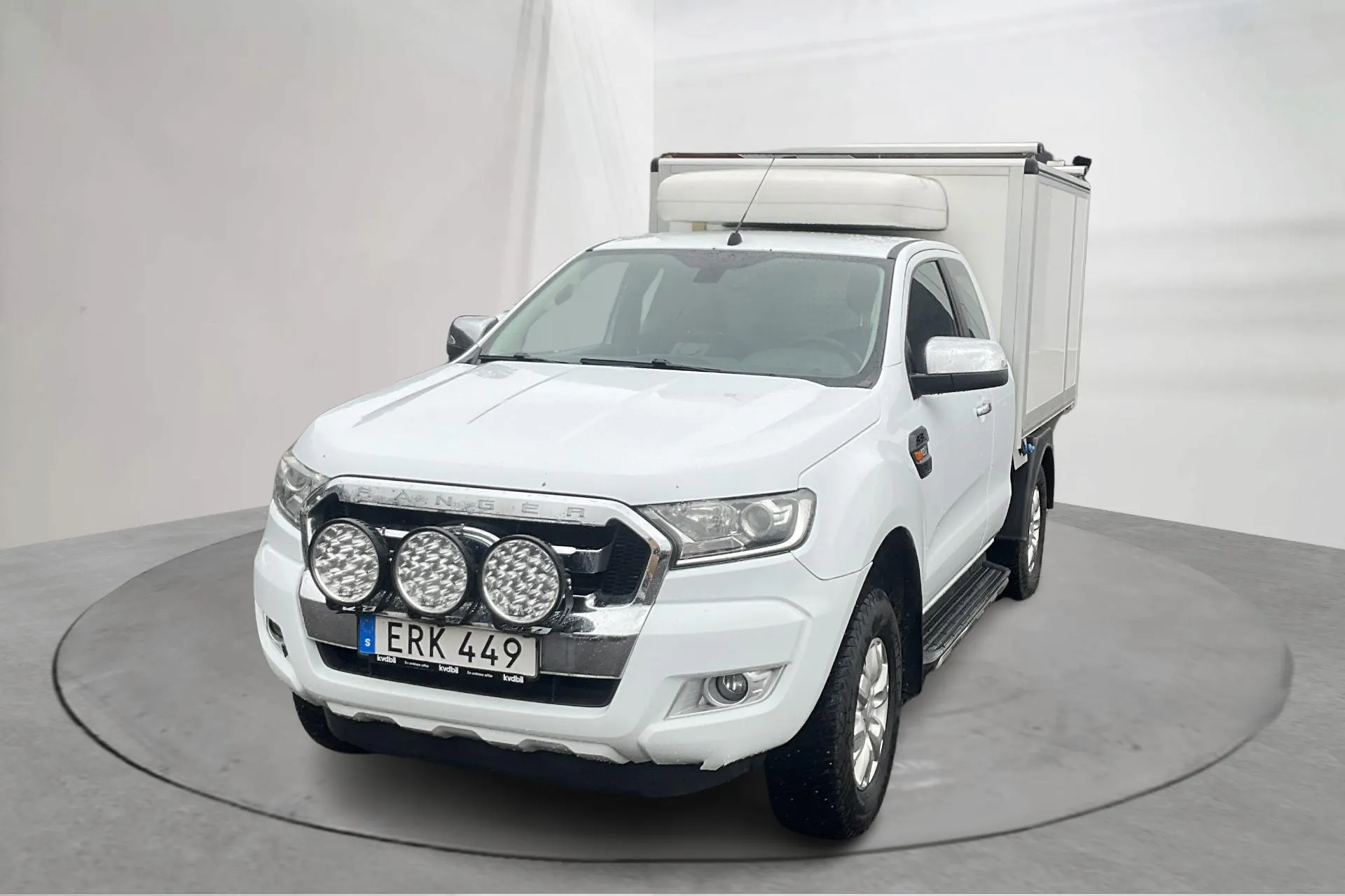 Presentationsfoto 1 av 12: Ford Ranger 2.2 TDCi 4WD (160hk) - 19 572 mil - Manuell - vit - 2018