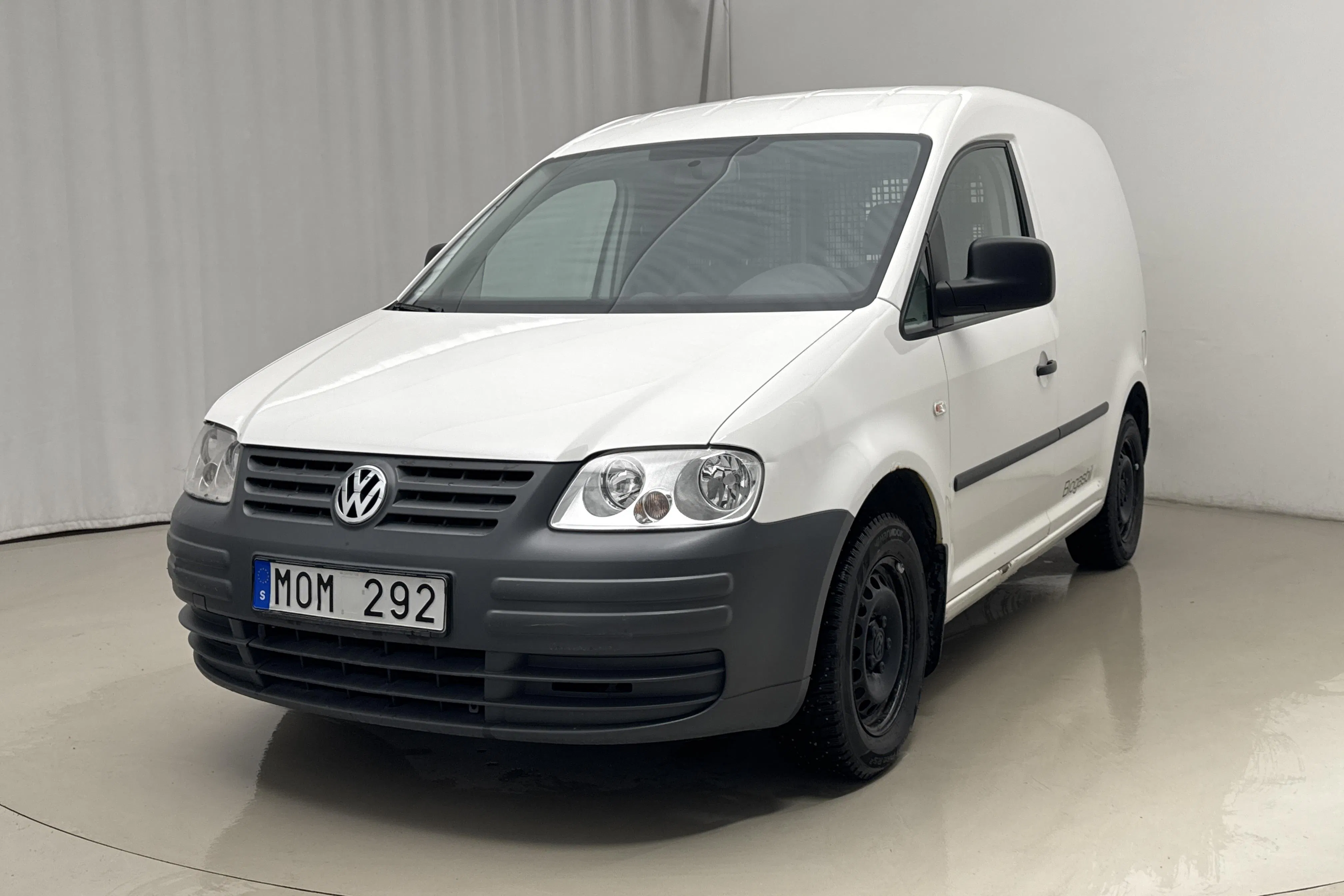 Presentation photo 1 of 15: VW Caddy 2.0 Ecofuel Skåp (109hk) - 158 150 km - Manual - white - 2010
