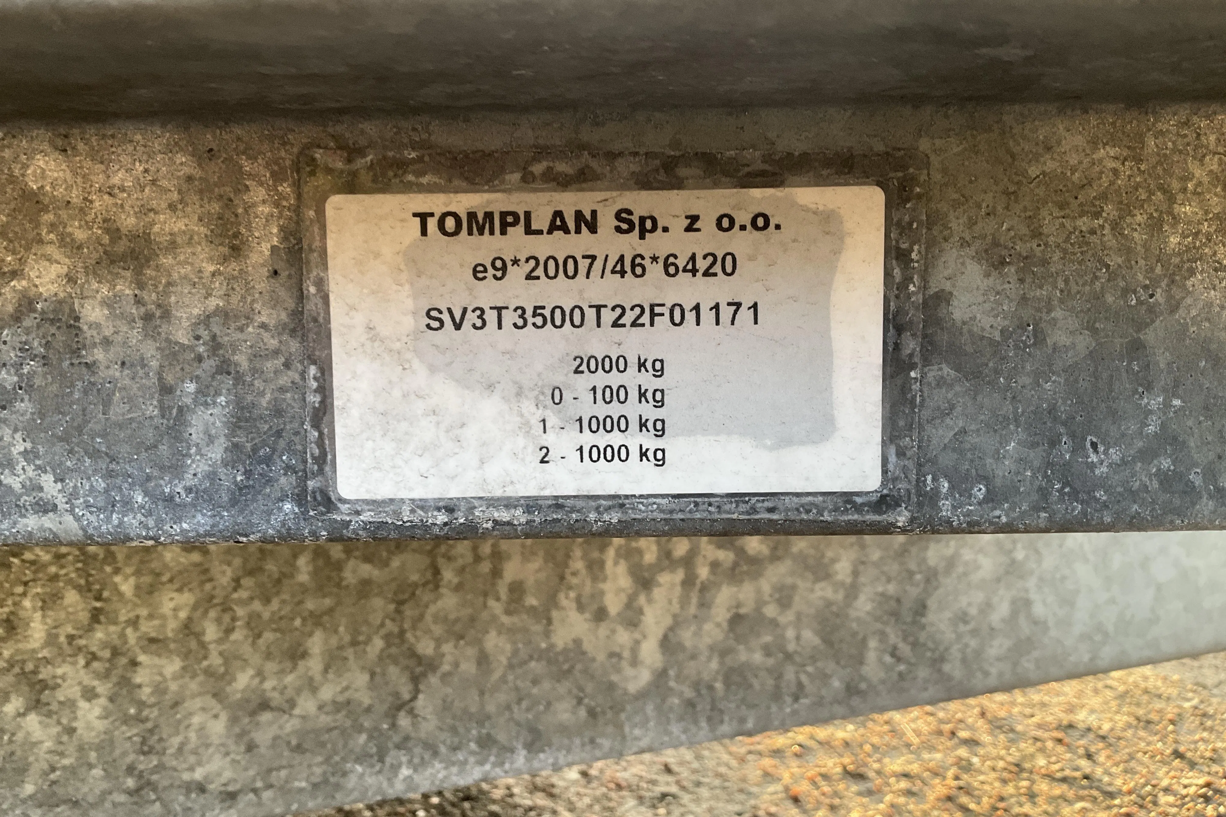 Presentation photo 11 of 11: TOMPLAN SV3T3500T22 Skåpsläpvagn Släpvagn - 0 km - white - 2022