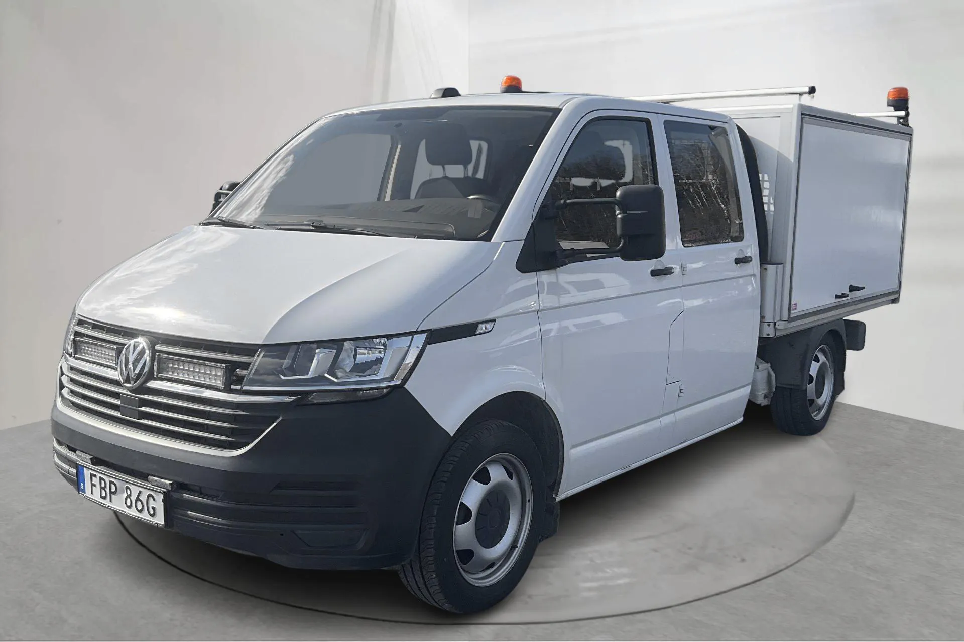 Presentation photo 1 of 14: VW Transporter T6 2.0 TDI BMT 4MOTION (150hk) - 129 730 km - Manual - white - 2020