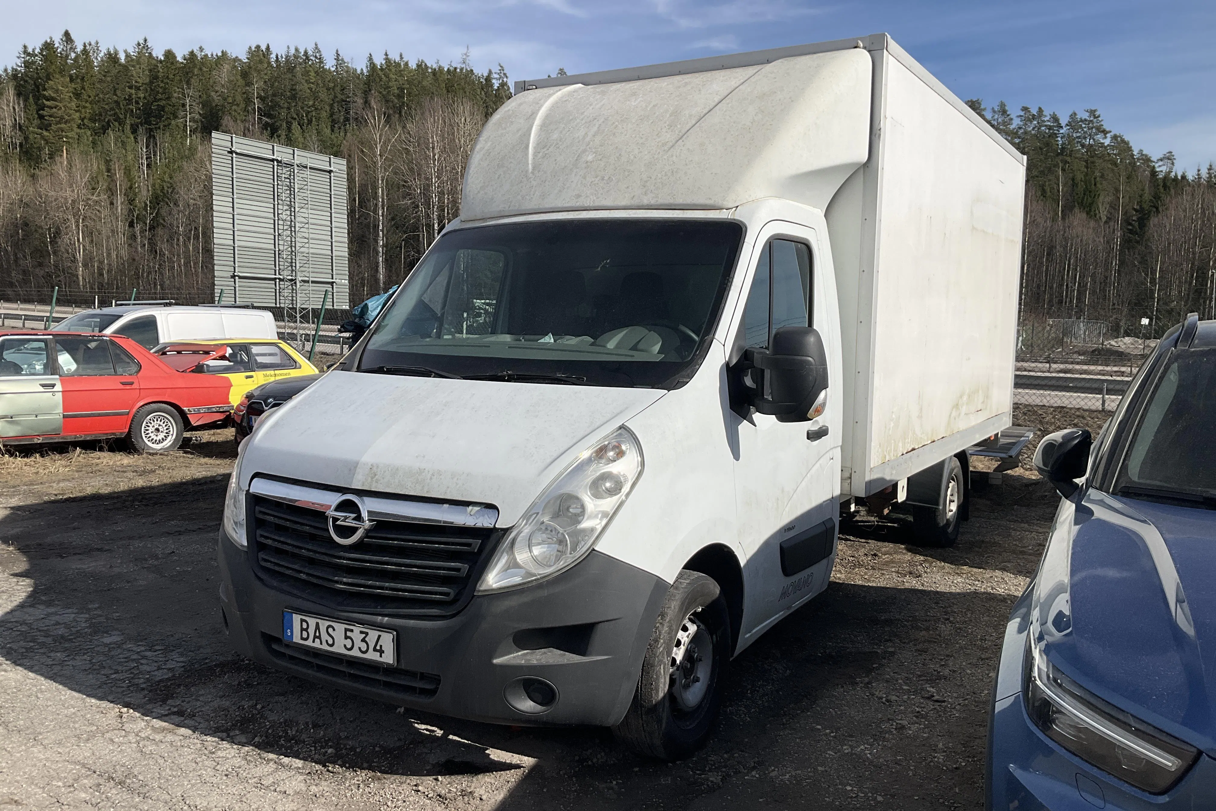 Presentation photo 1 of 12: Opel Movano 2.3 CDTI 2WD Volymskåp (125hk) - 162 590 km - Manual - white - 2013