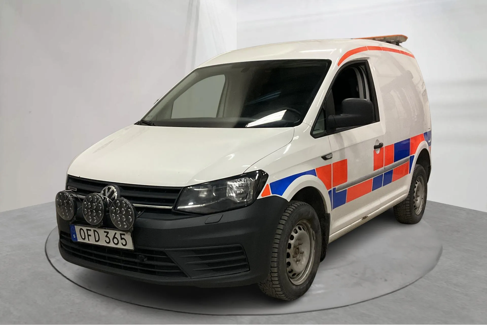 Presentation photo 1 of 15: VW Caddy 2.0 TDI Skåp 4MOTION (122hk) - 112 540 km - Manual - white - 2017