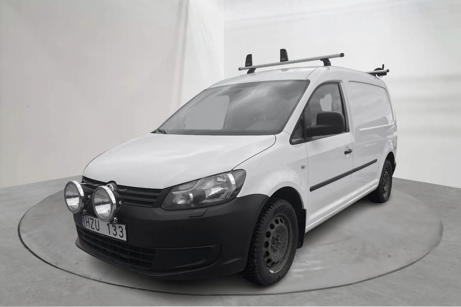 Presentationsfoto 1 av 13: VW Caddy 1.6 TDI Maxi Skåp (102hk) - 20 613 mil - Manuell - vit - 2012