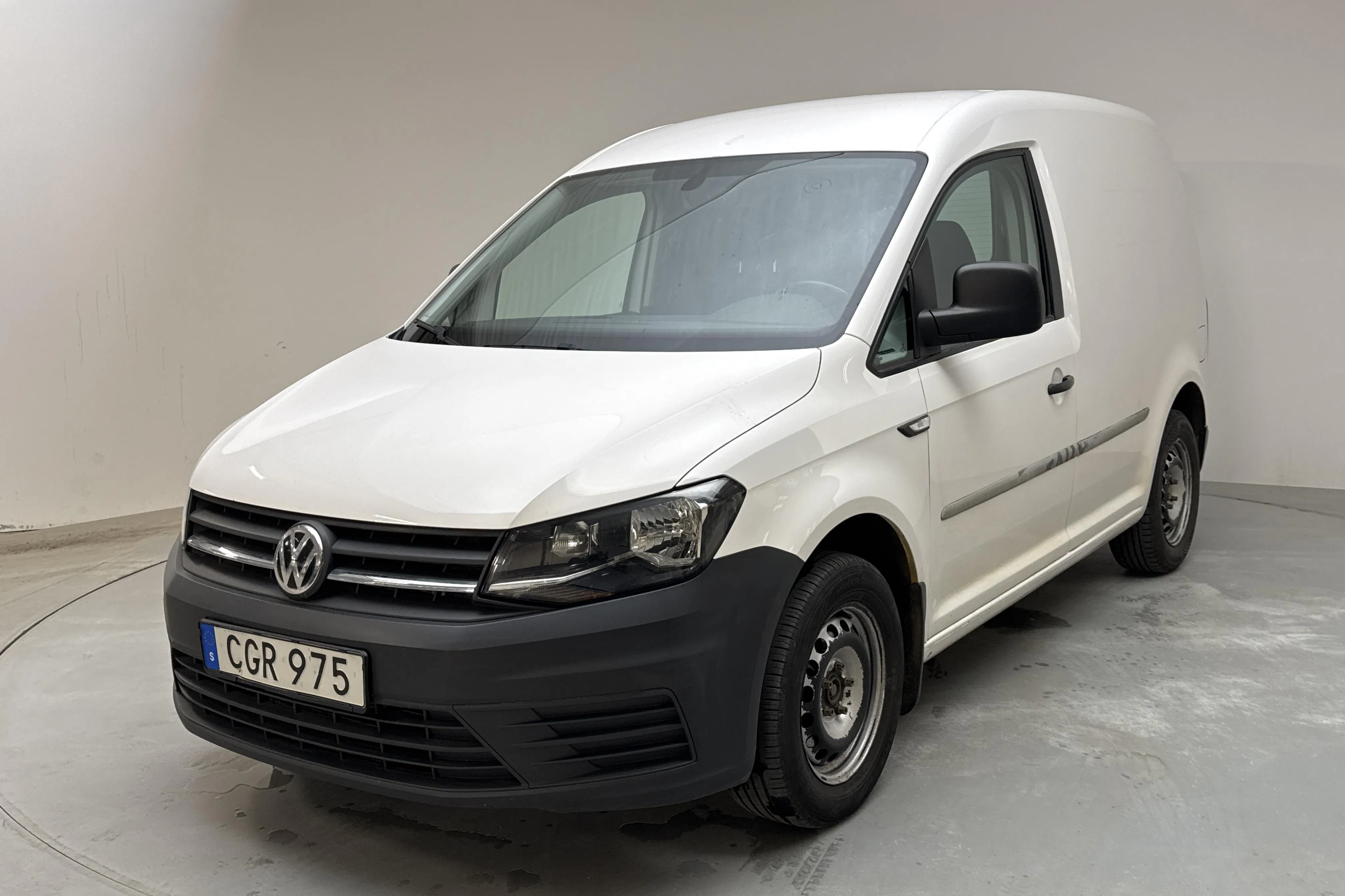 Presentation photo 1 of 11: VW Caddy 2.0 TDI Skåp (75hk) - 104 610 km - Manual - white - 2017