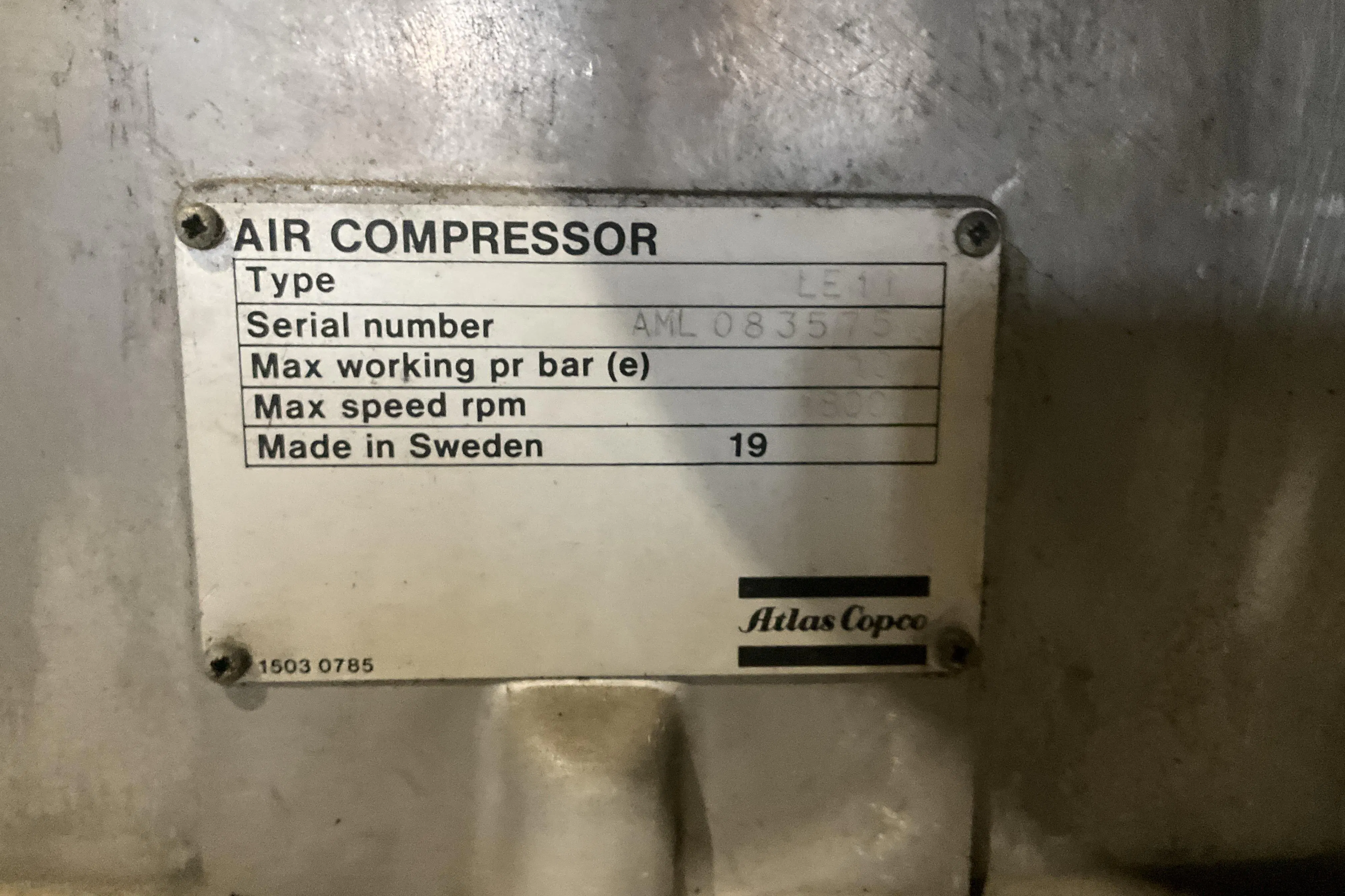 Presentationsfoto 13 av 13: Atlas Copco Airlet LE11, 2 st reservkompressorer - 0 km