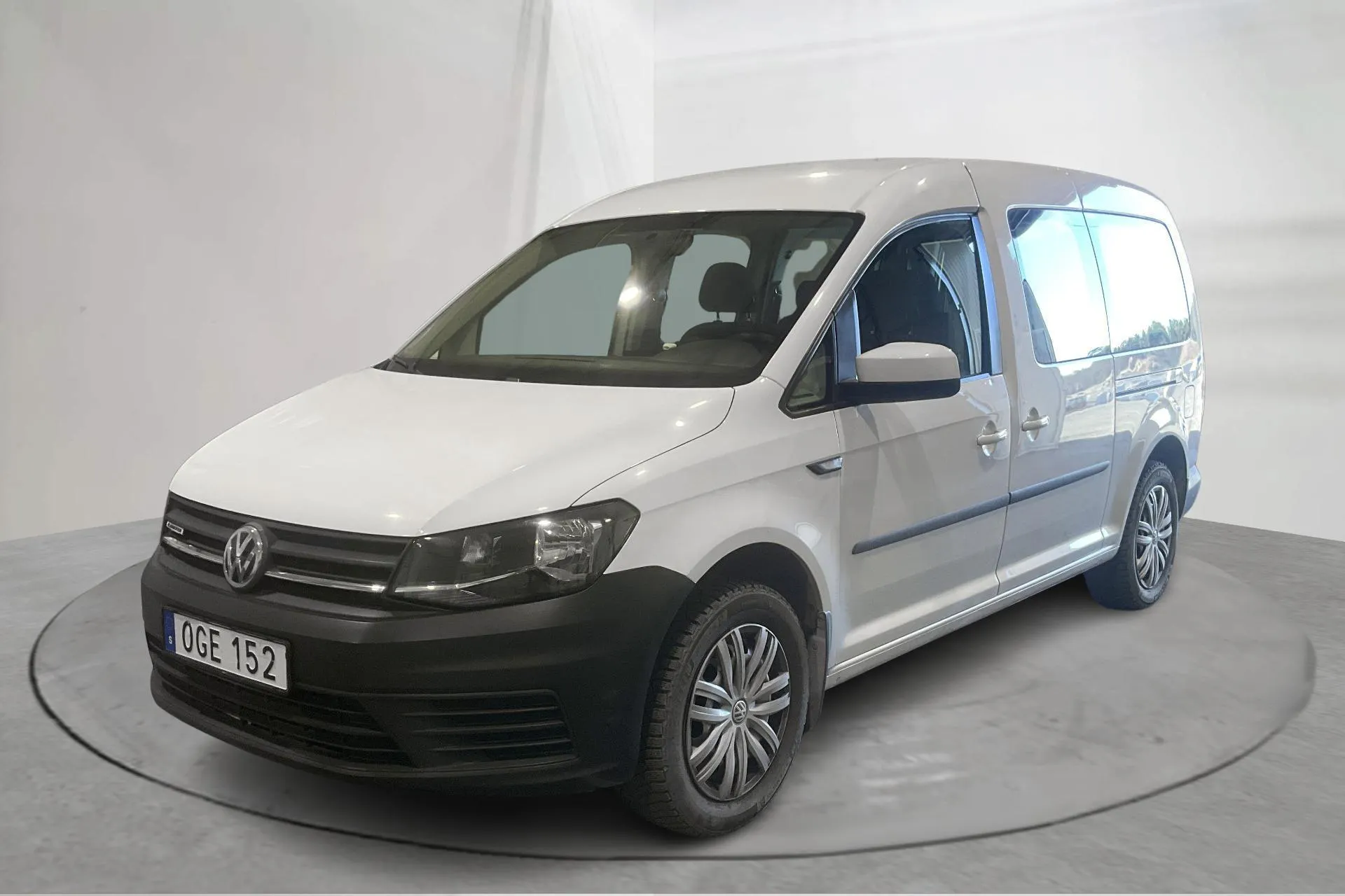 Presentationsfoto 1 av 12: VW Caddy Maxi Life 1.4 TGI (110hk) - 17 457 mil - Manuell - vit - 2017