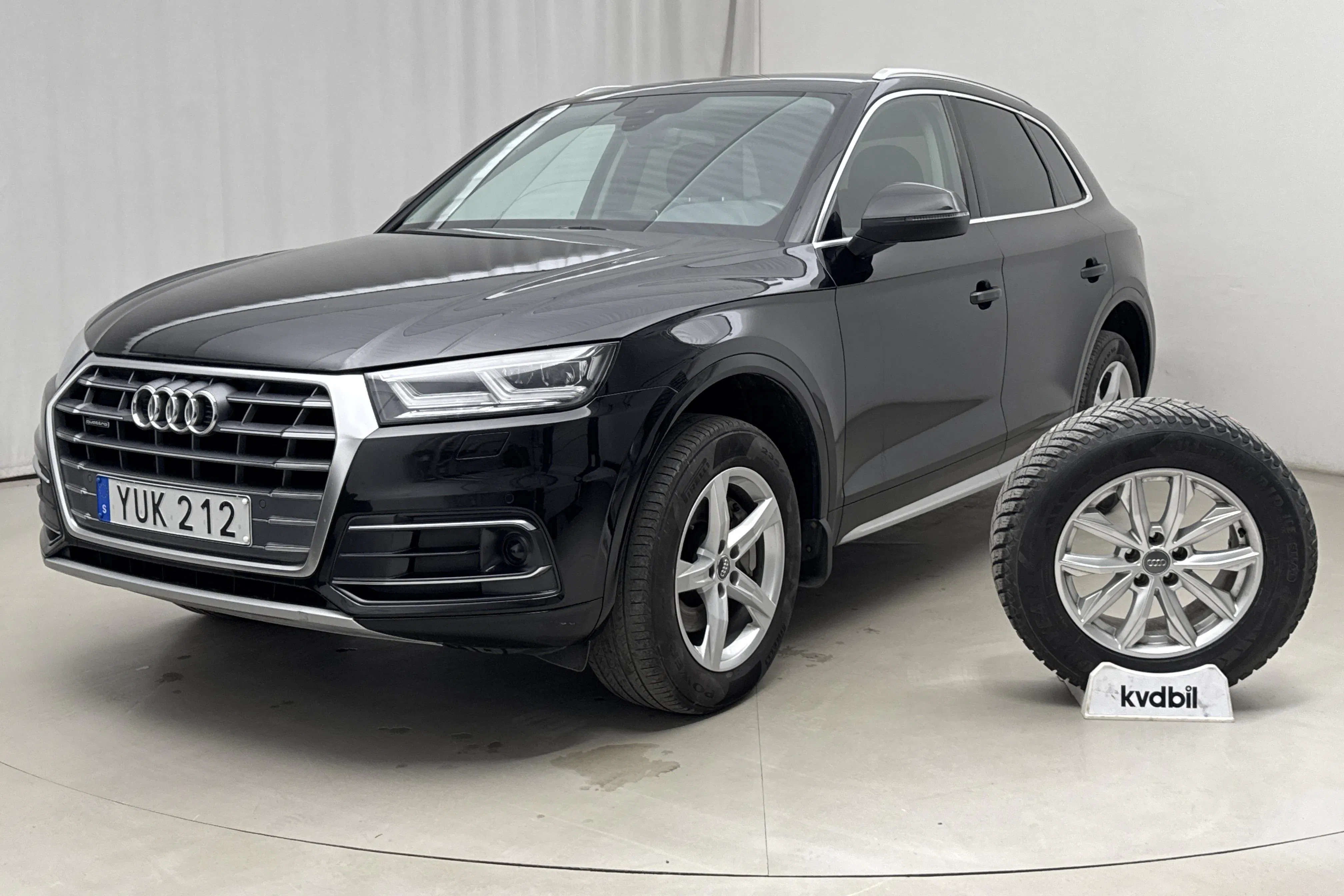 Presentationsfoto 1 av 18: Audi Q5 2.0 TDI quattro (190hk) - 12 836 mil - Automat - svart - 2018
