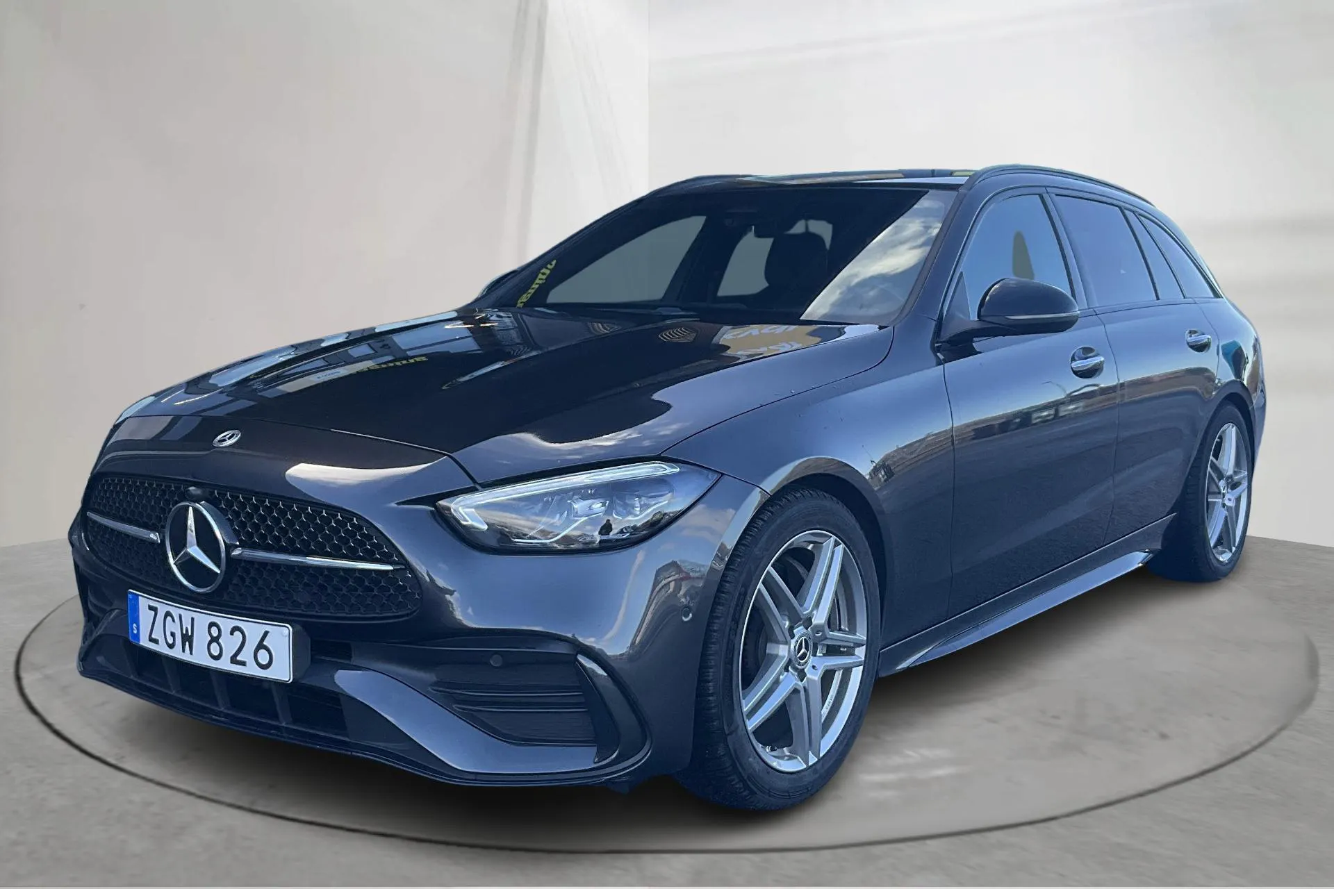 Presentation photo 1 of 17: Mercedes C 220 d Kombi S206 (200hk) - 105 020 km - Automatic - gray - 2022