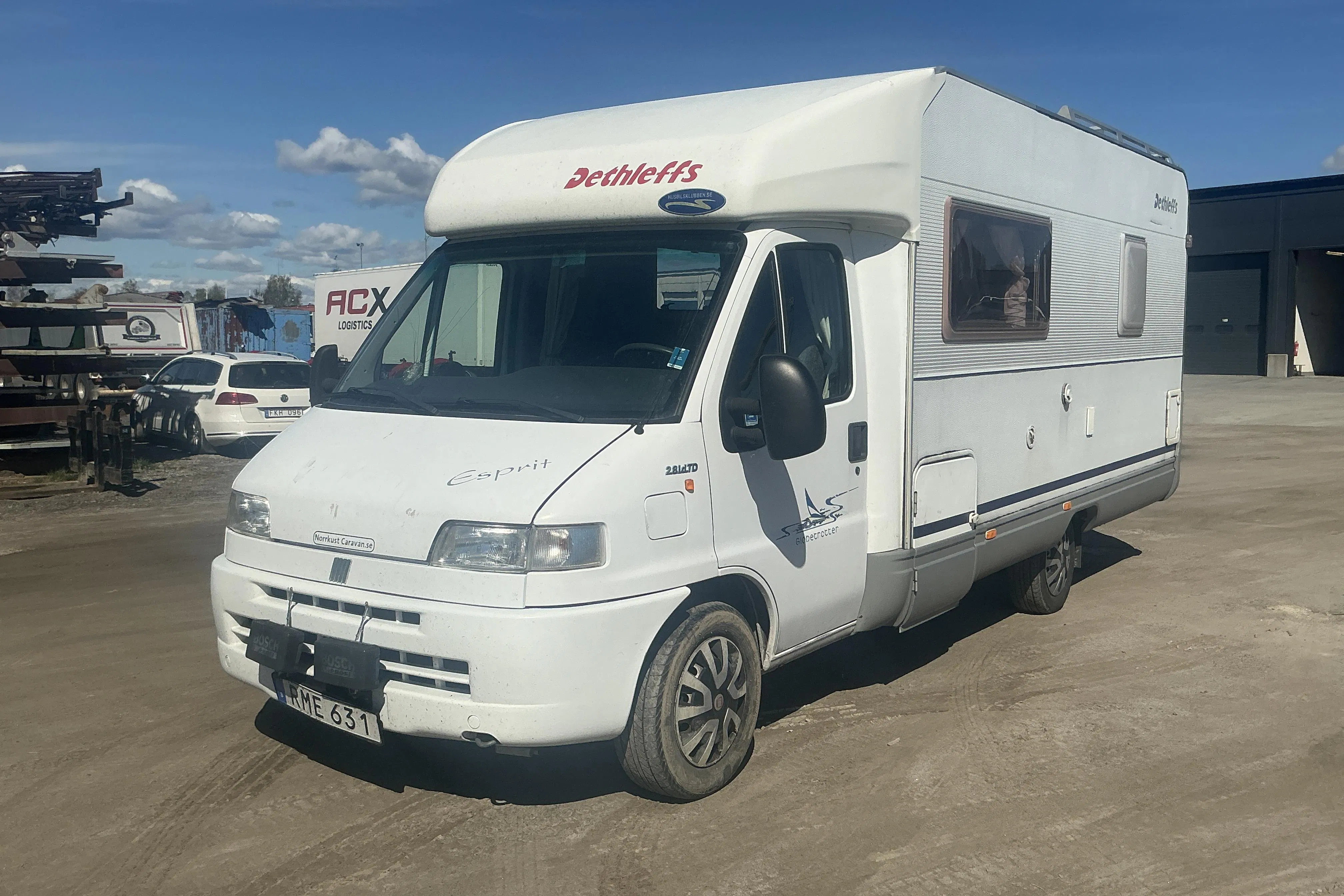 Presentationsfoto 1 av 28: FIAT Dethleffs Globetrotter H6840 Esprit Husbil - 16 582 mil - Manuell - 2000