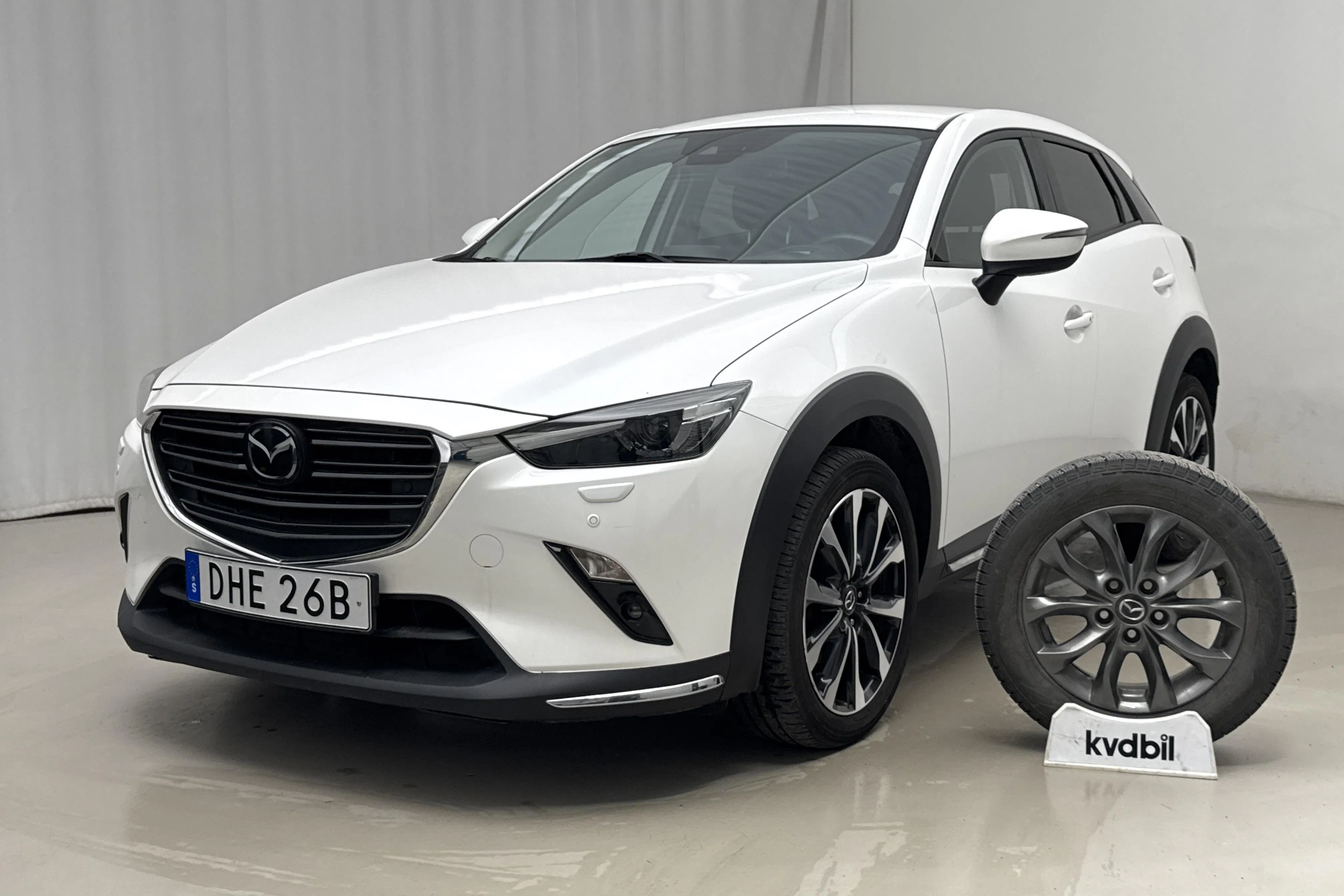 Presentationsfoto 1 av 19: Mazda CX-3 2.0 2WD (121hk) - 8 044 mil - Automat - vit - 2019