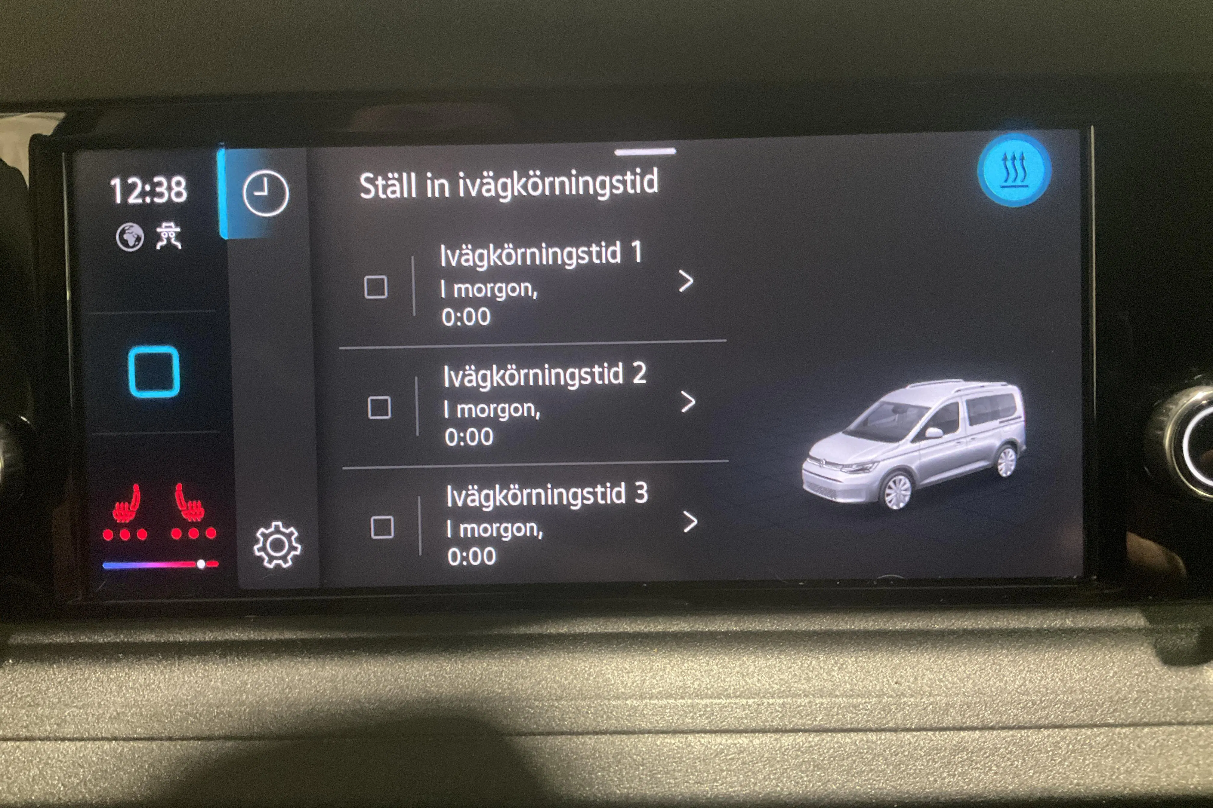 Presentationsfoto 15 av 15: VW Caddy Cargo 2.0 TDI Skåp (75hk) - 7 079 mil - Manuell - svart - 2023