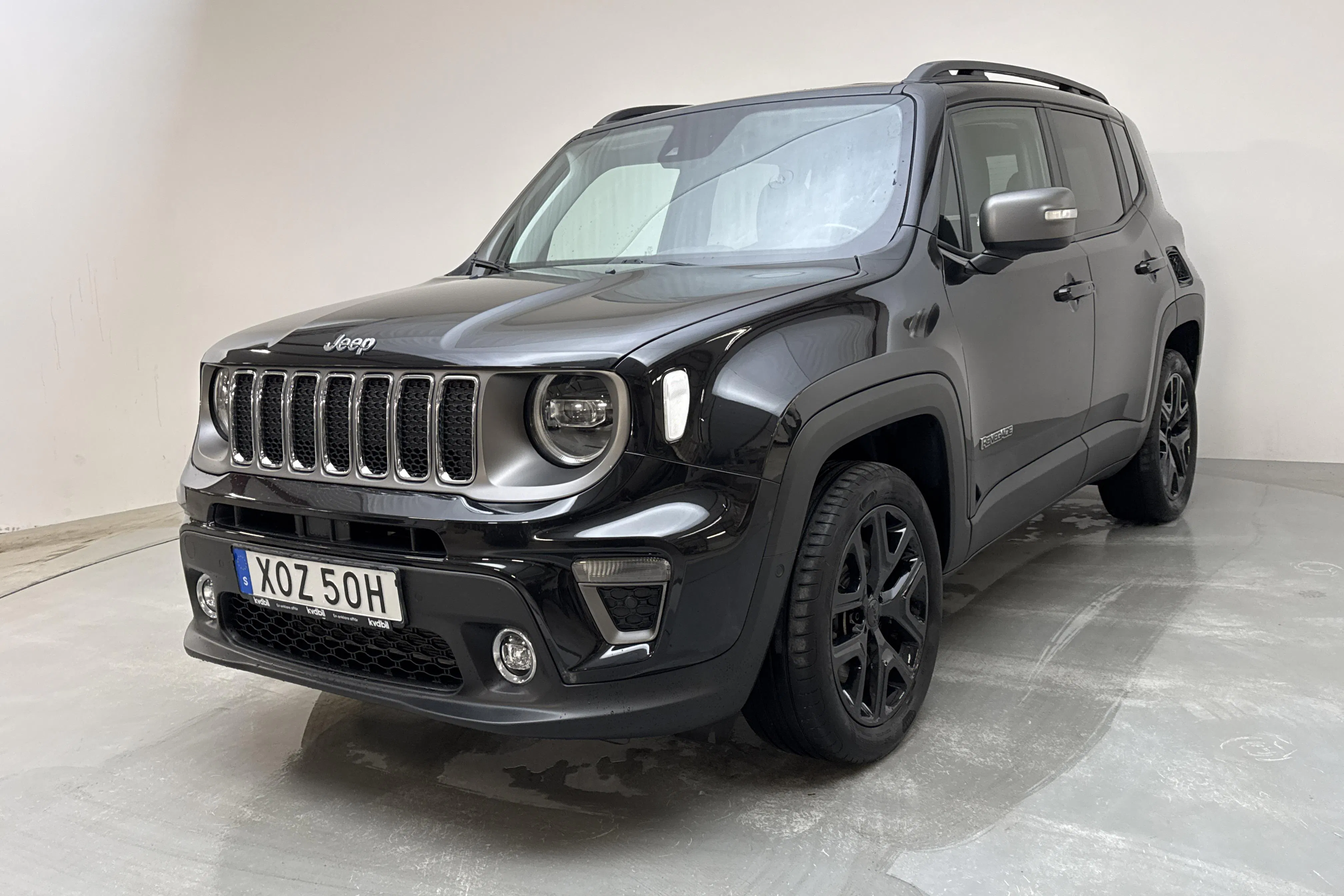 Presentation photo 1 of 14: Jeep Renegade 1.3 PHEV 4WD (190hk) - 71 540 km - Automatic - black - 2020