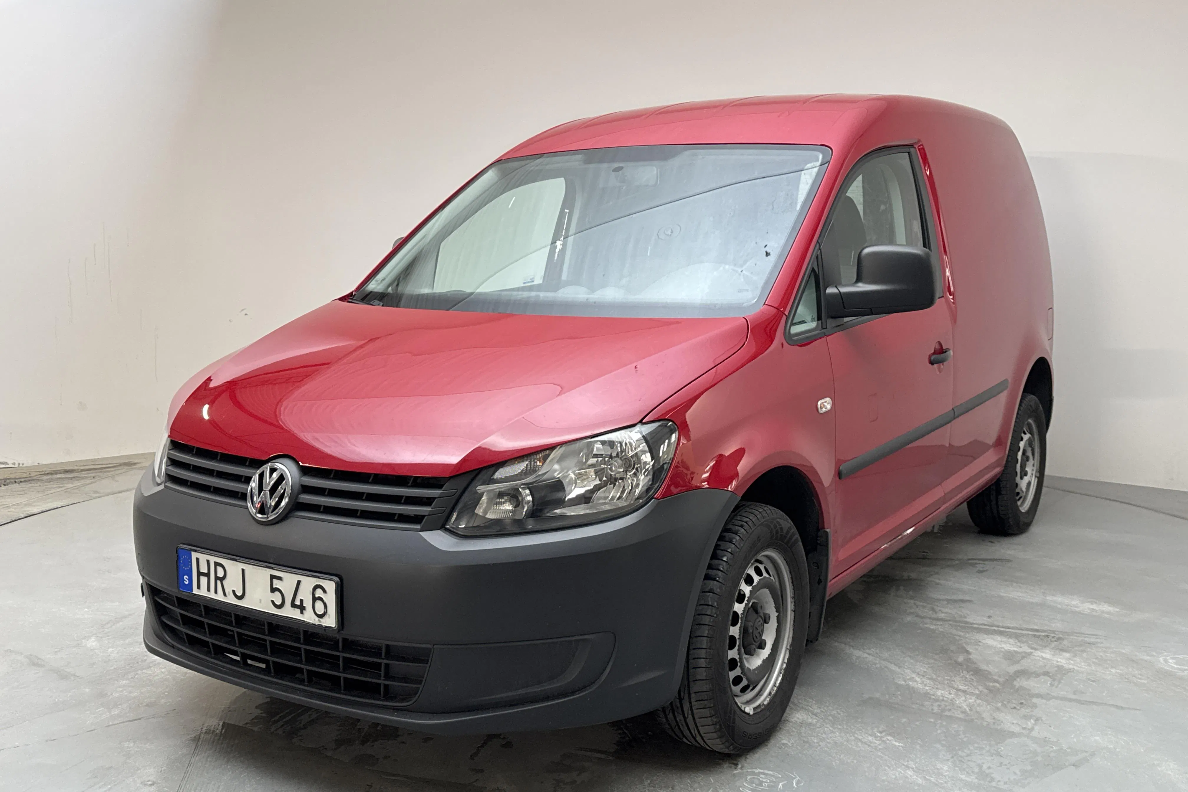 Presentation photo 1 of 12: VW Caddy 2.0 TDI Skåp 4-motion (110hk) - 139 530 km - Manual - red - 2012