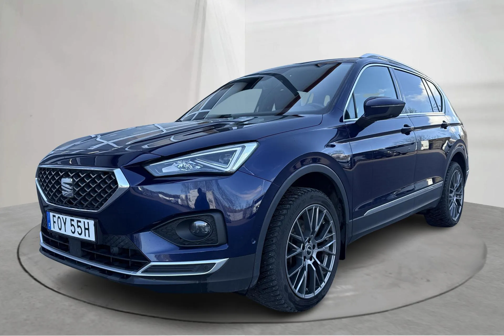 Presentationsfoto 1 av 21: Seat Tarraco 2.0 TSI 4Drive (190hk) - 13 200 mil - Automat - blå - 2020