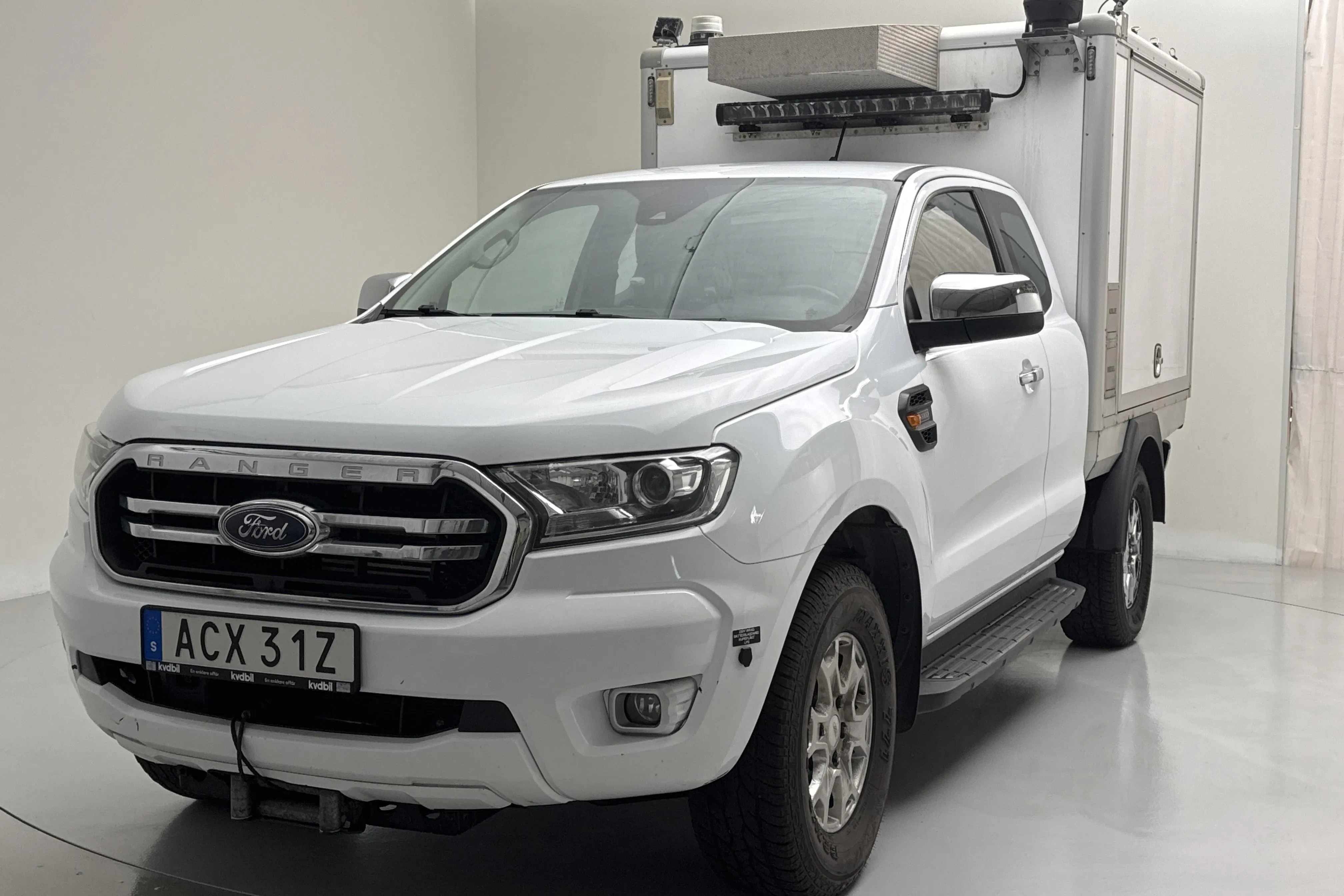Presentationsfoto 1 av 19: Ford Ranger 2.0 TDCi 4WD (170hk) - 16 712 mil - Automat - vit - 2021