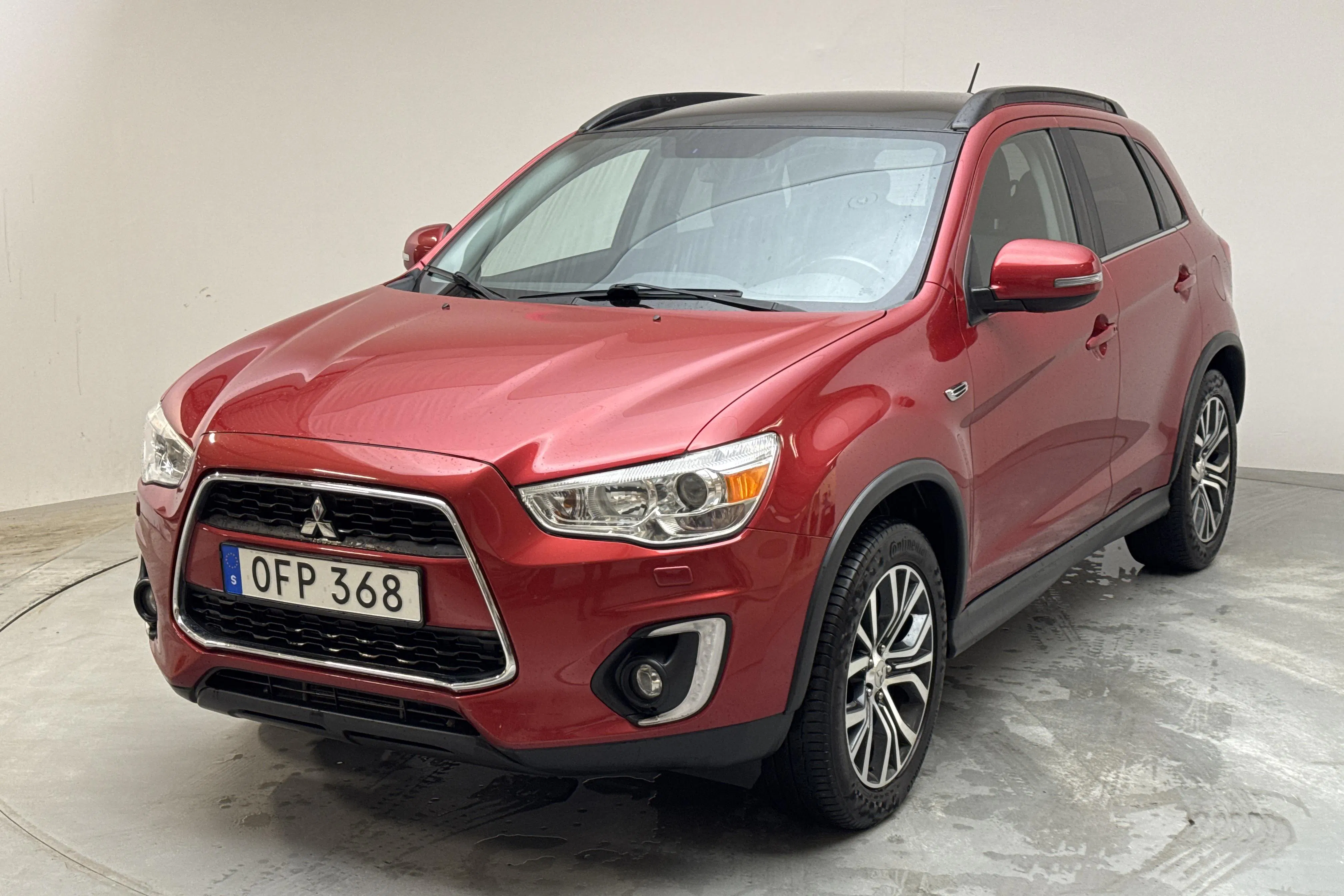 Presentationsfoto 1 av 15: Mitsubishi ASX 2.2D 4WD (150hk) - 15 630 mil - Automat - röd - 2016