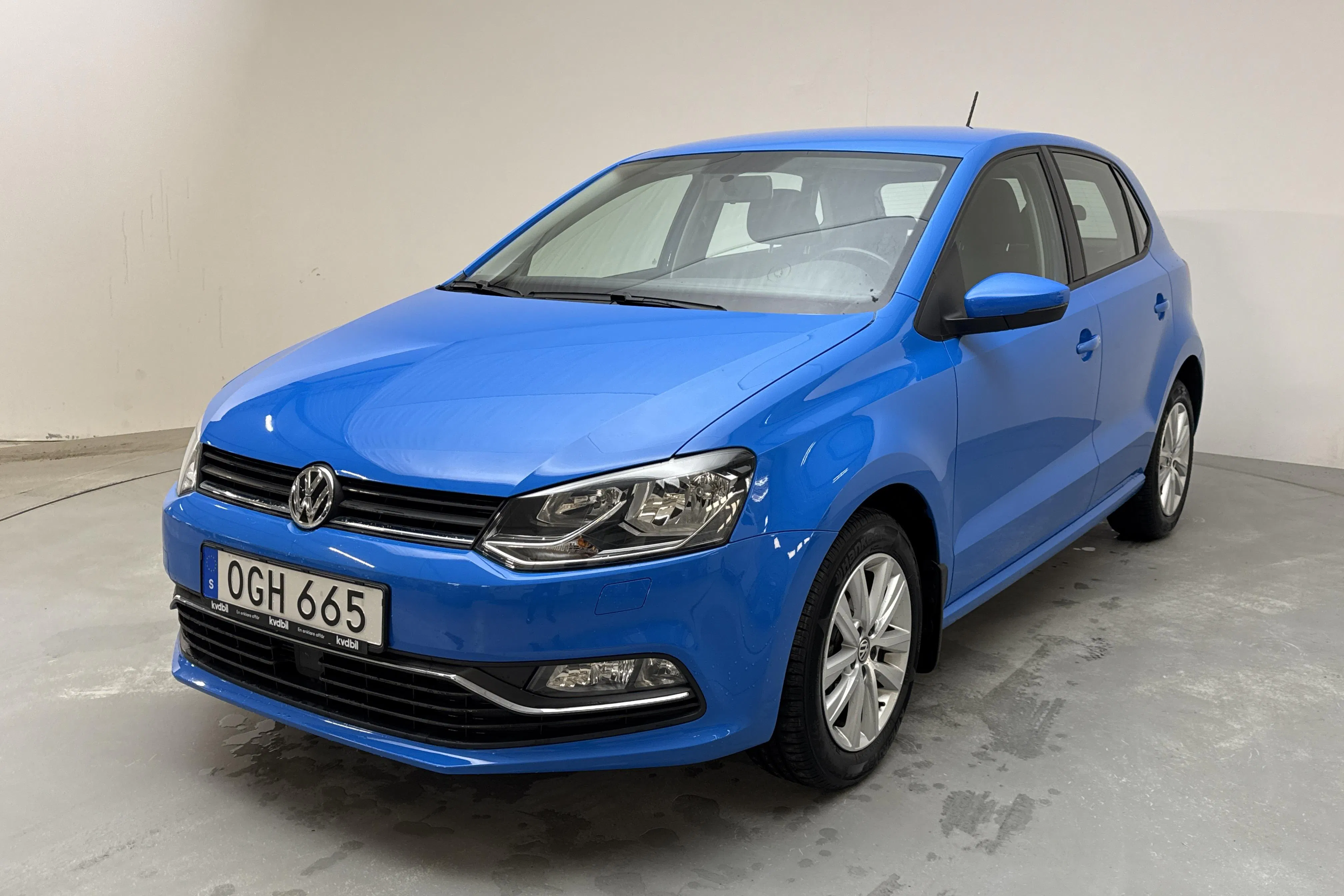 Presentationsfoto 1 av 12: VW Polo 1.2 TSI 5dr (90hk) - 5 602 mil - Manuell - blå - 2017