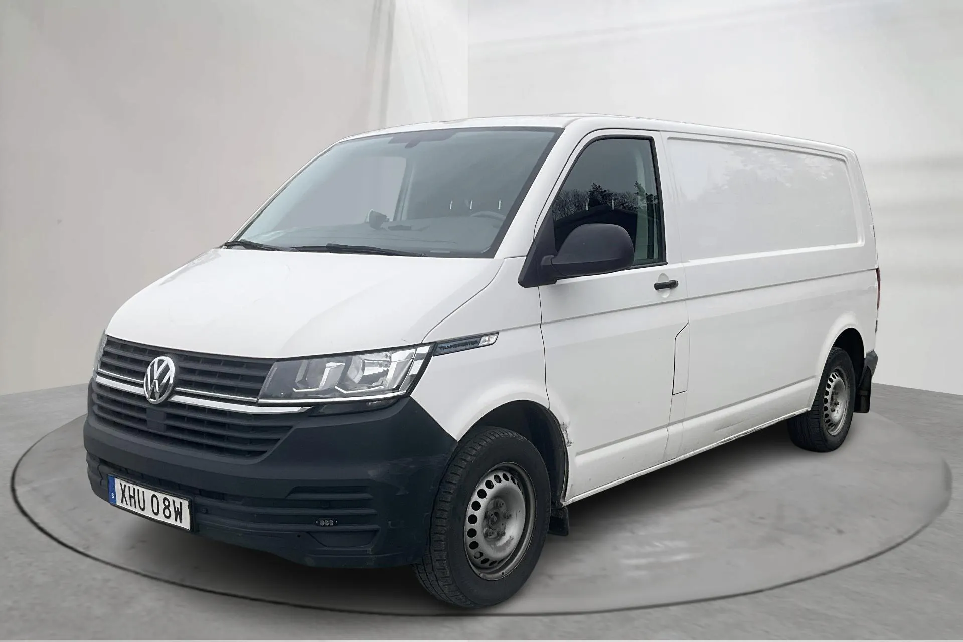 Presentation photo 1 of 15: VW Transporter T6 2.0 TDI BMT Skåp (150hk) - 199 280 km - Automatic - white - 2020