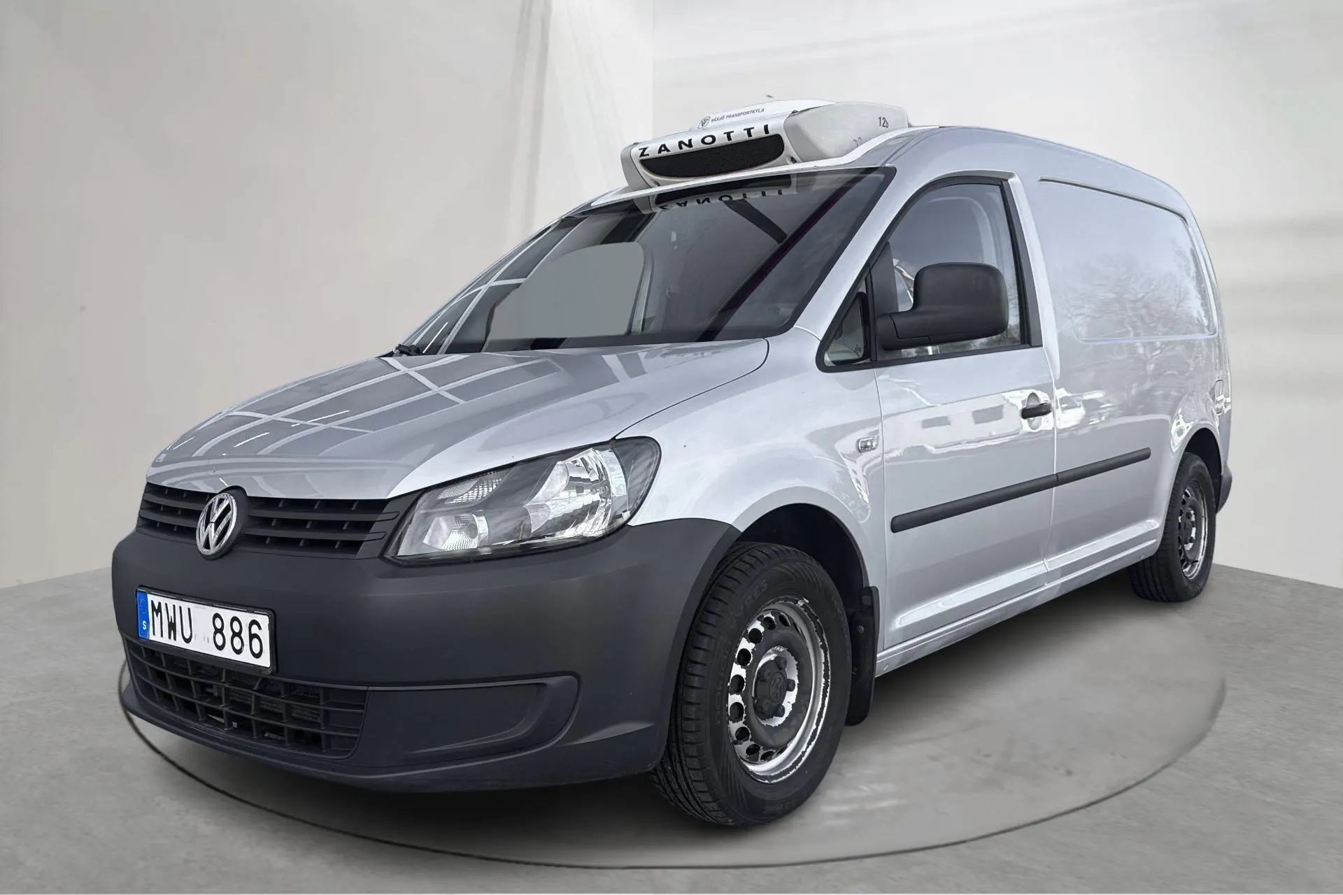 Presentation photo 1 of 18: VW Caddy 1.6 TDI Maxi Skåp (102hk) - 113 700 km - Automatic - silver - 2014