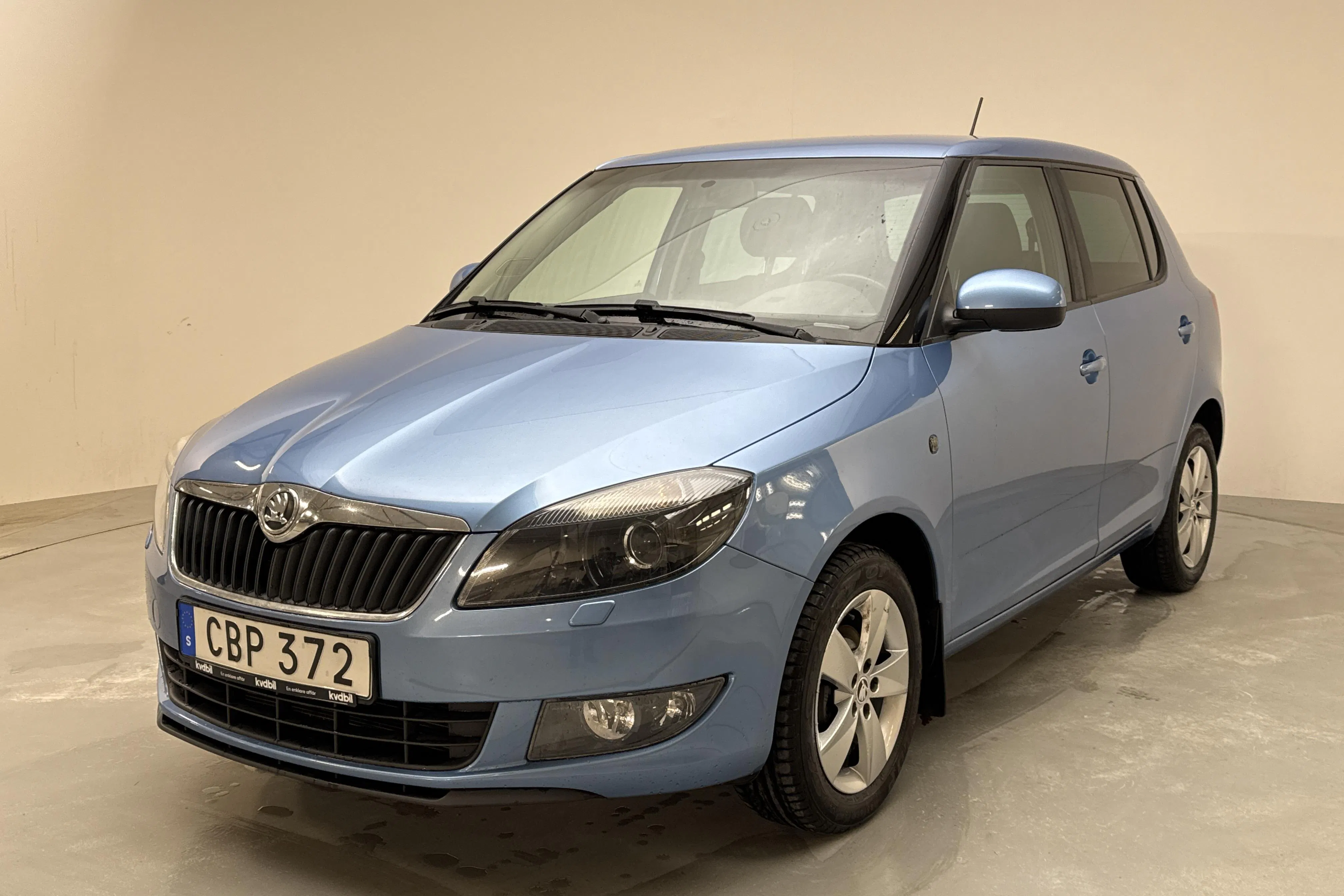 Presentationsfoto 1 av 11: Skoda Fabia 1.2 TSI (86hk) - 8 404 mil - Manuell - blå - 2014