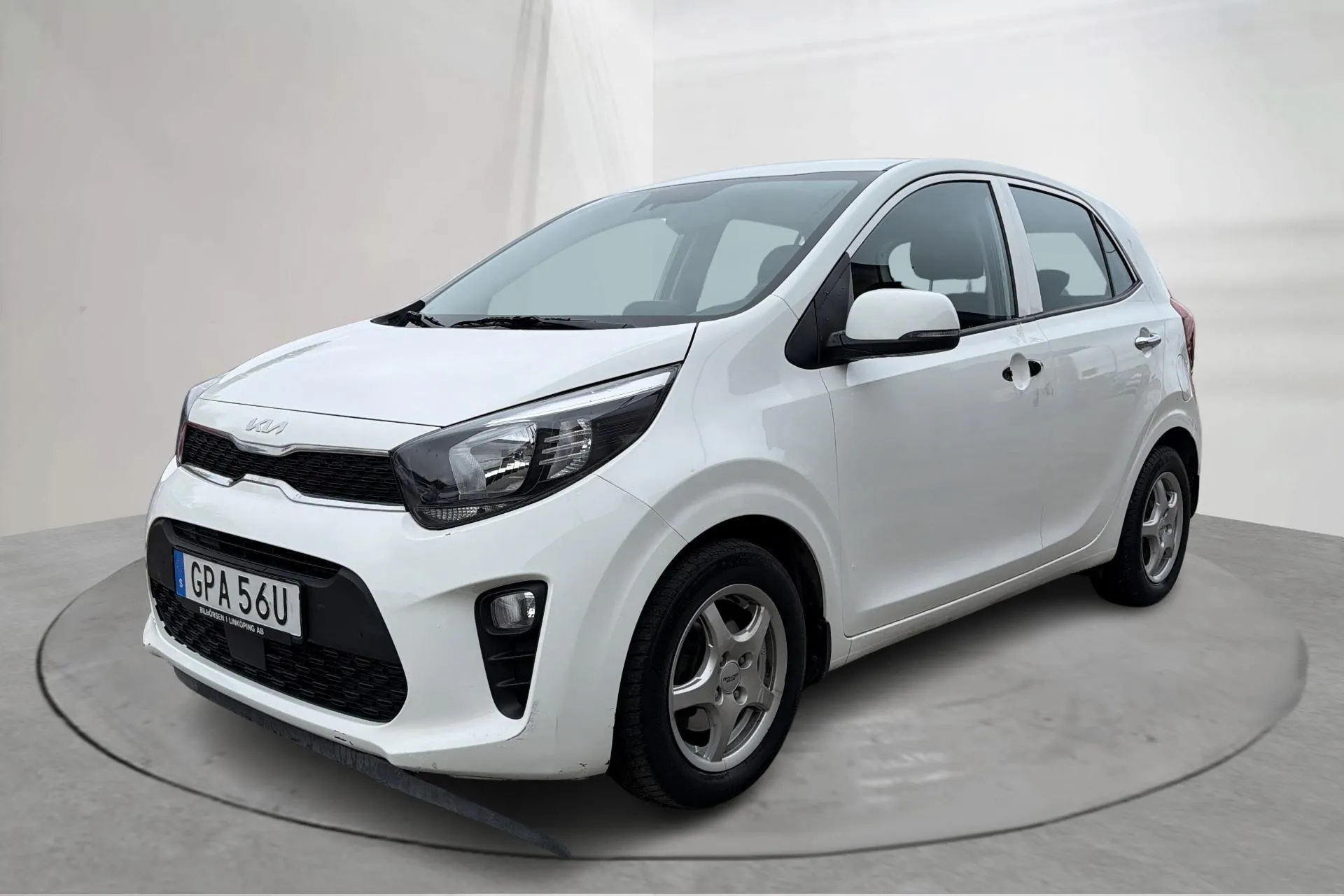 Presentationsfoto 1 av 14: KIA Picanto 1.0 DPI (67hk) - 5 130 mil - Automat - vit - 2023