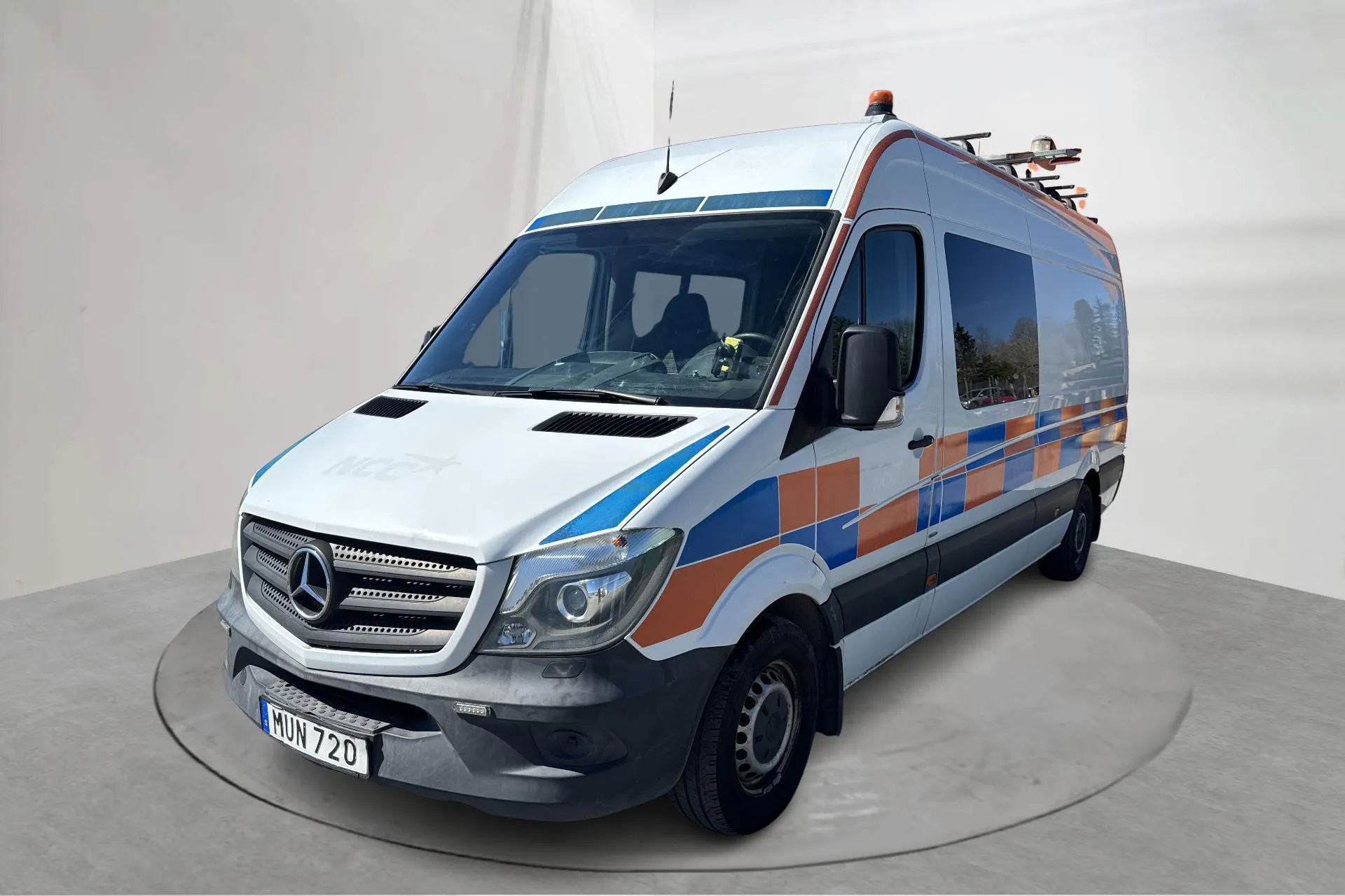 Presentationsfoto 1 av 16: Mercedes Sprinter 316 CDI (163hk) - 13 368 mil - Automat - vit - 2016