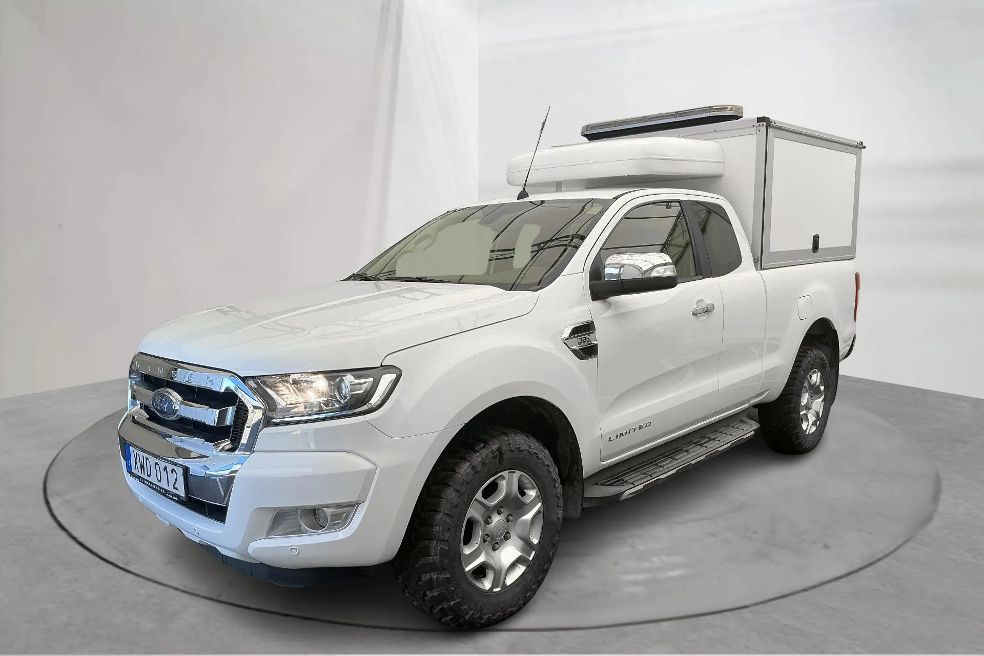 Presentationsfoto 1 av 18: Ford Ranger 3.2 TDCi 4WD (200hk) - 14 513 mil - Automat - vit - 2017