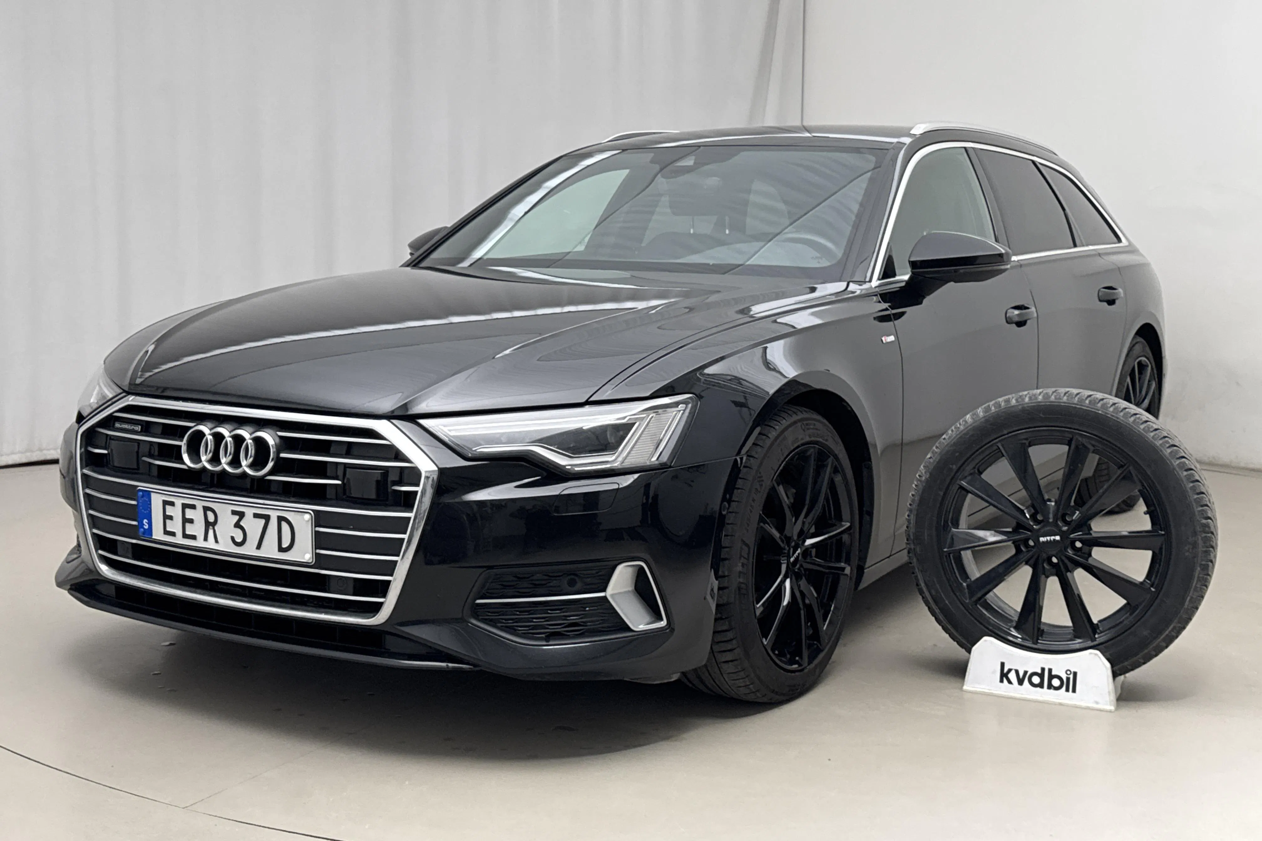 Presentation photo 1 of 23: Audi A6 Avant 40 TDI quattro (204hk) - 104 420 km - Automatic - black - 2022