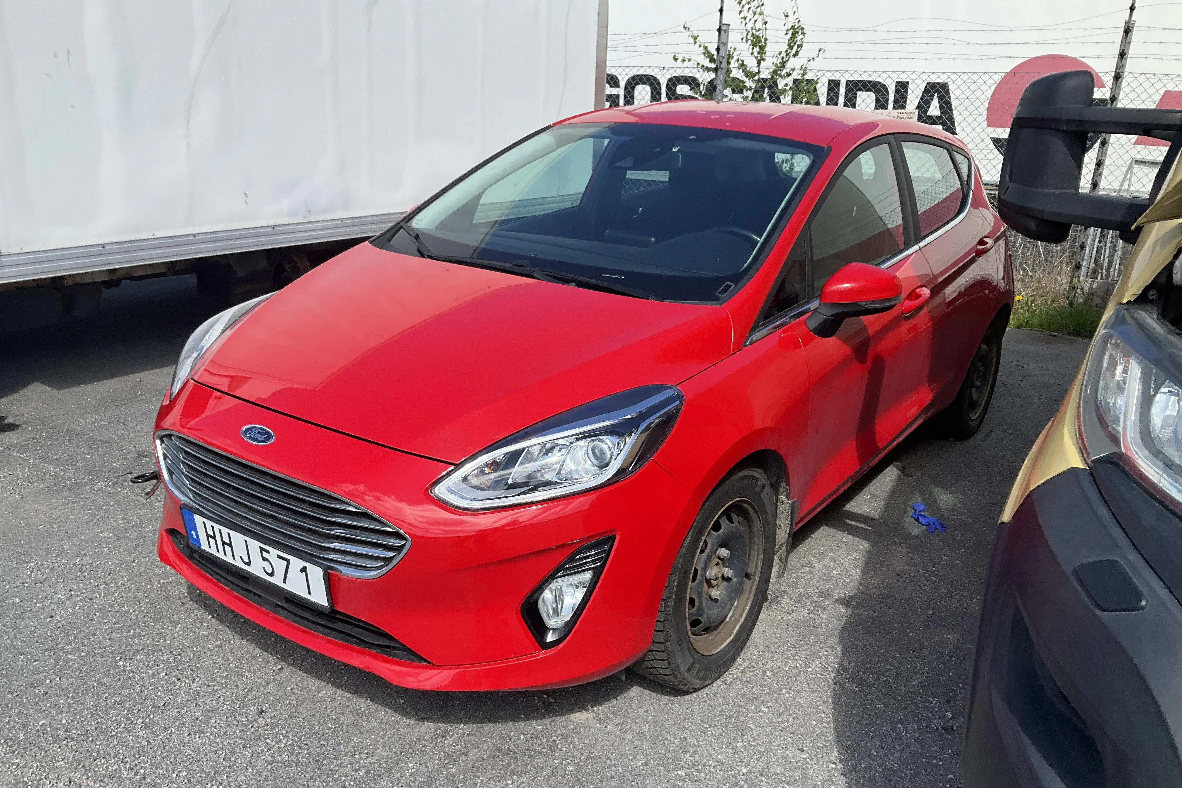 Presentationsfoto 1 av 13: Ford Fiesta 1.0T EcoBoost 5dr (100hk) - 9 547 mil - Manuell - röd - 2018