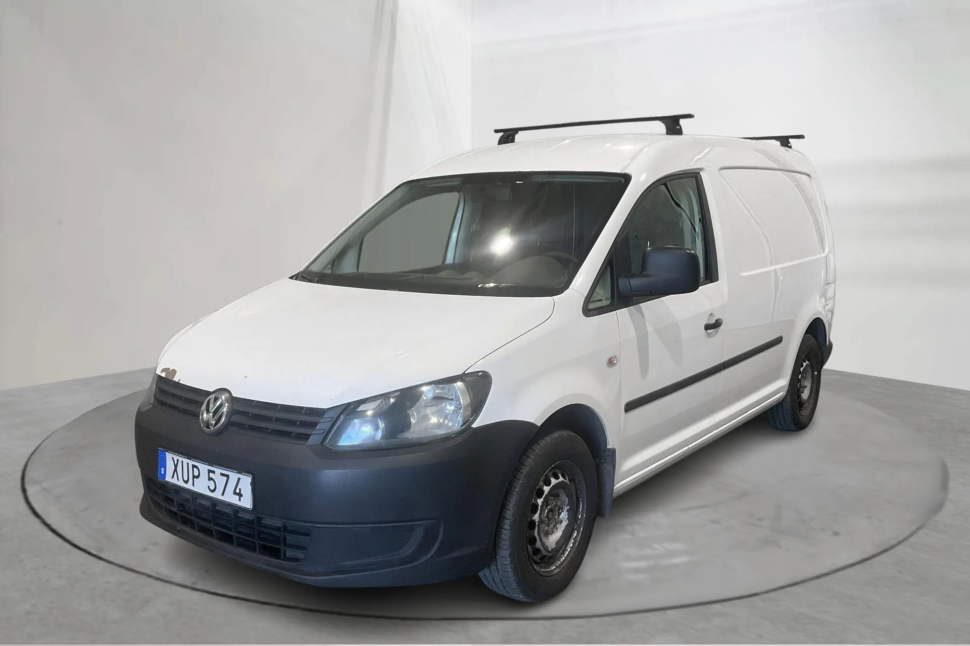 Presentation photo 1 of 12: VW Caddy 1.6 TDI Maxi Skåp (102hk) - 164 860 km - Manual - white - 2015