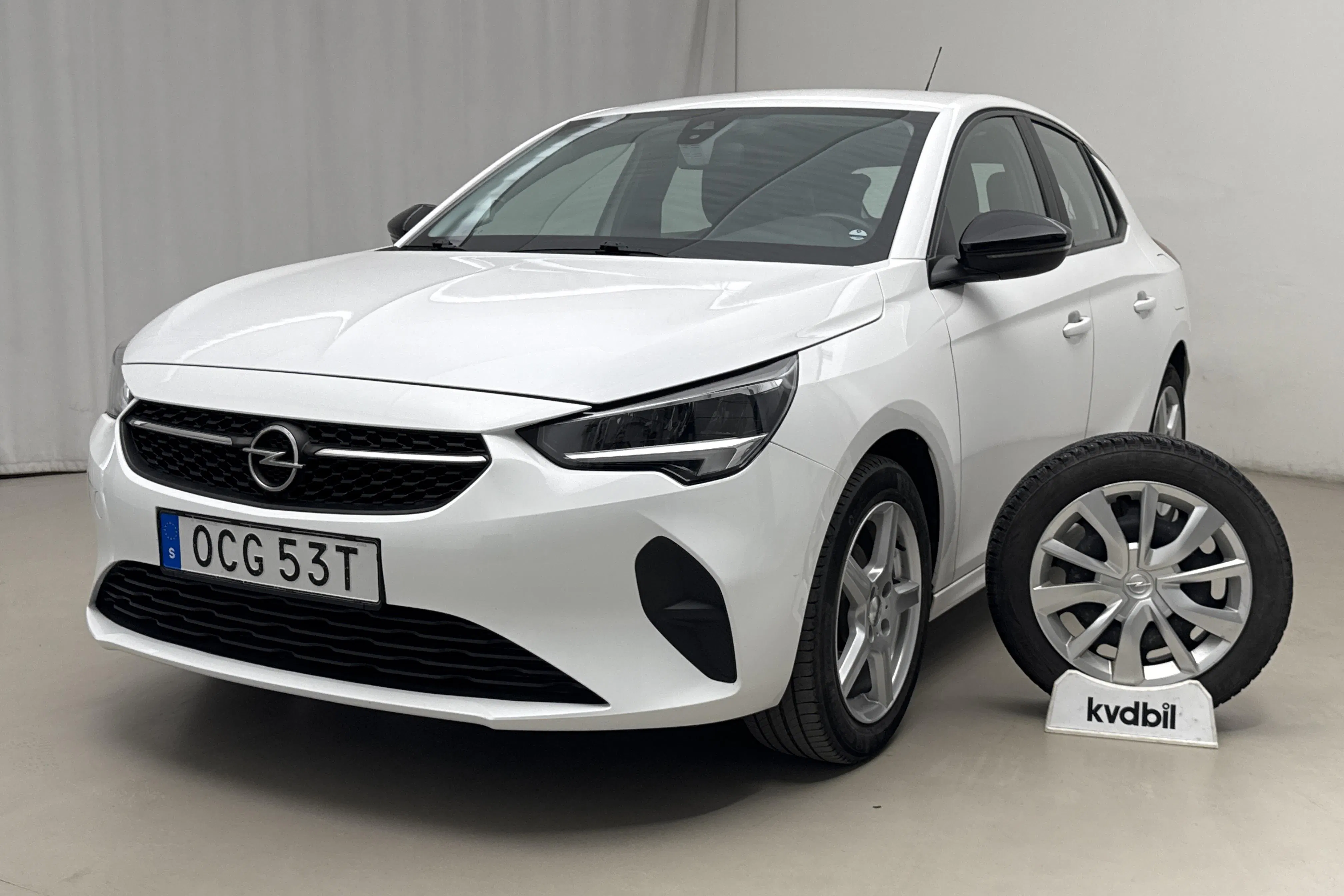 Presentationsfoto 1 av 17: Opel Corsa 1.2 P75 5dr (75hk) - 9 752 mil - Manuell - vit - 2020