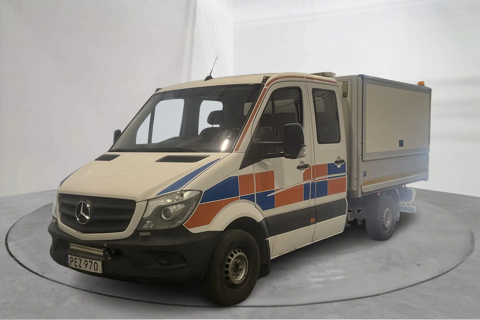 Presentationsfoto 1 av 14: Mercedes Sprinter 316 CDI Pickup/Chassi (163hk) - 16 600 mil - Automat - vit - 2017