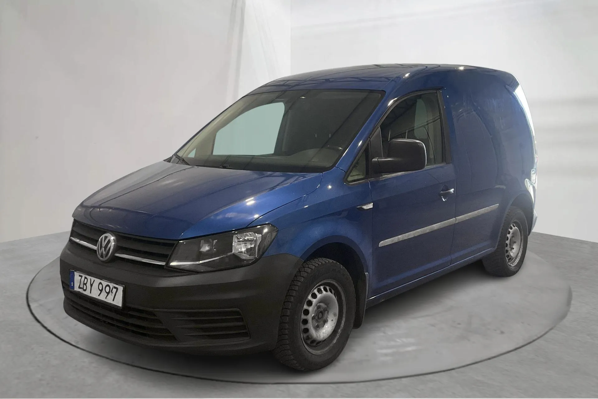 Presentation photo 1 of 12: VW Caddy 2.0 TDI Skåp (75hk) - 88 610 km - Manual - blue - 2018