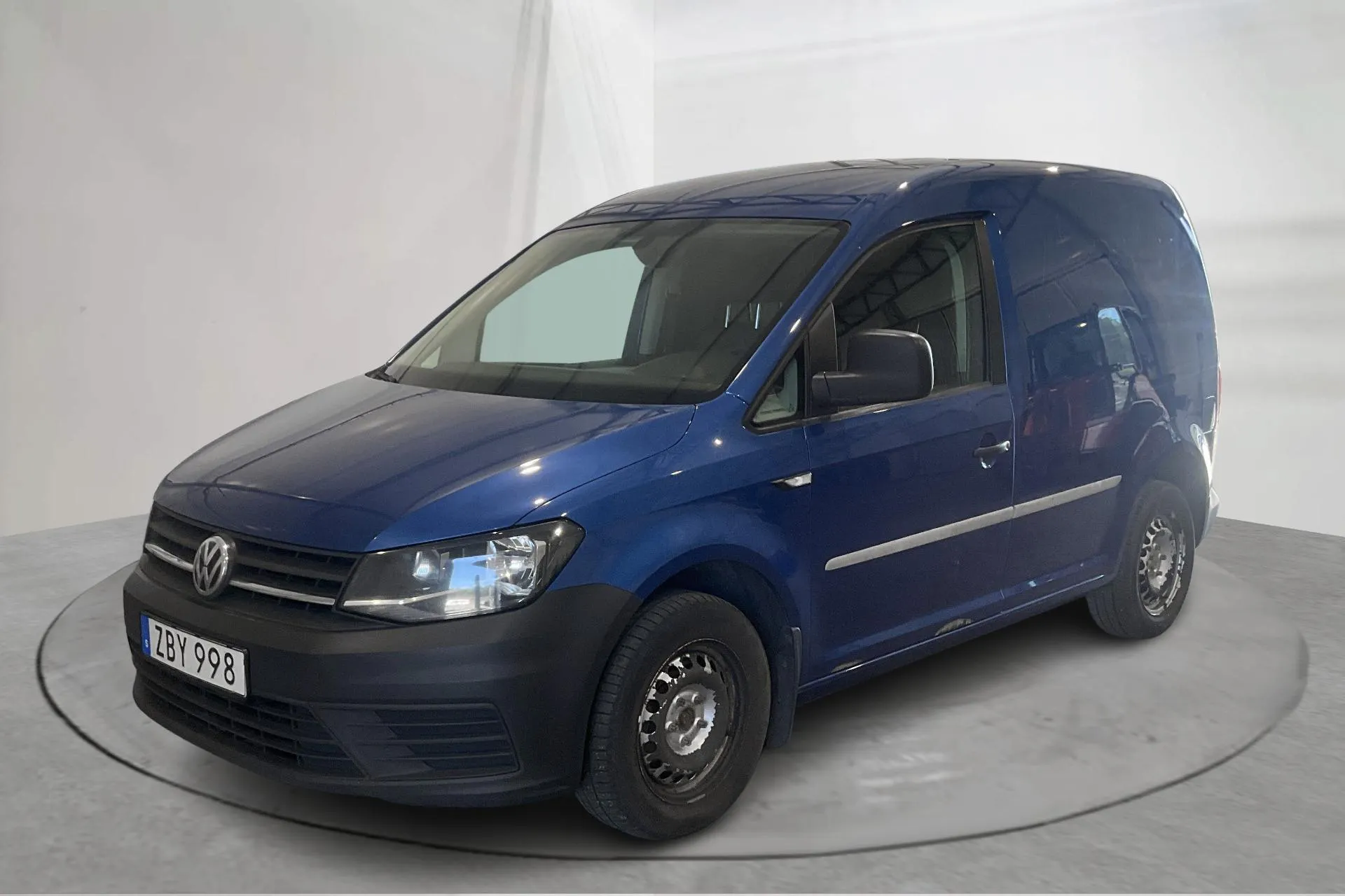 Presentation photo 1 of 13: VW Caddy 2.0 TDI Skåp (75hk) - 211 620 km - Manual - blue - 2018