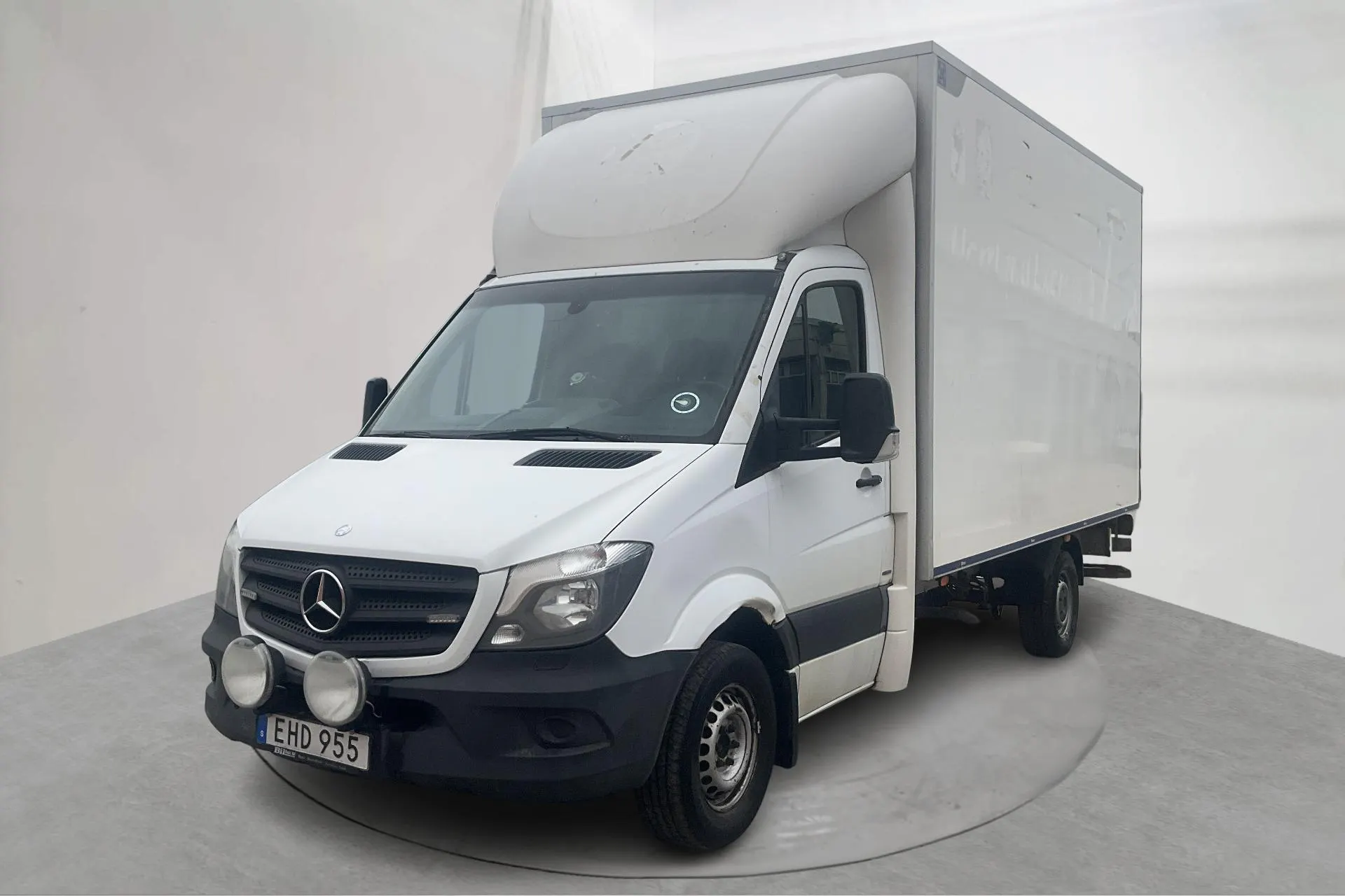 Presentationsfoto 1 av 23: Mercedes Sprinter 319 CDI Volymskåp (190hk) - 35 595 mil - Manuell - vit - 2015