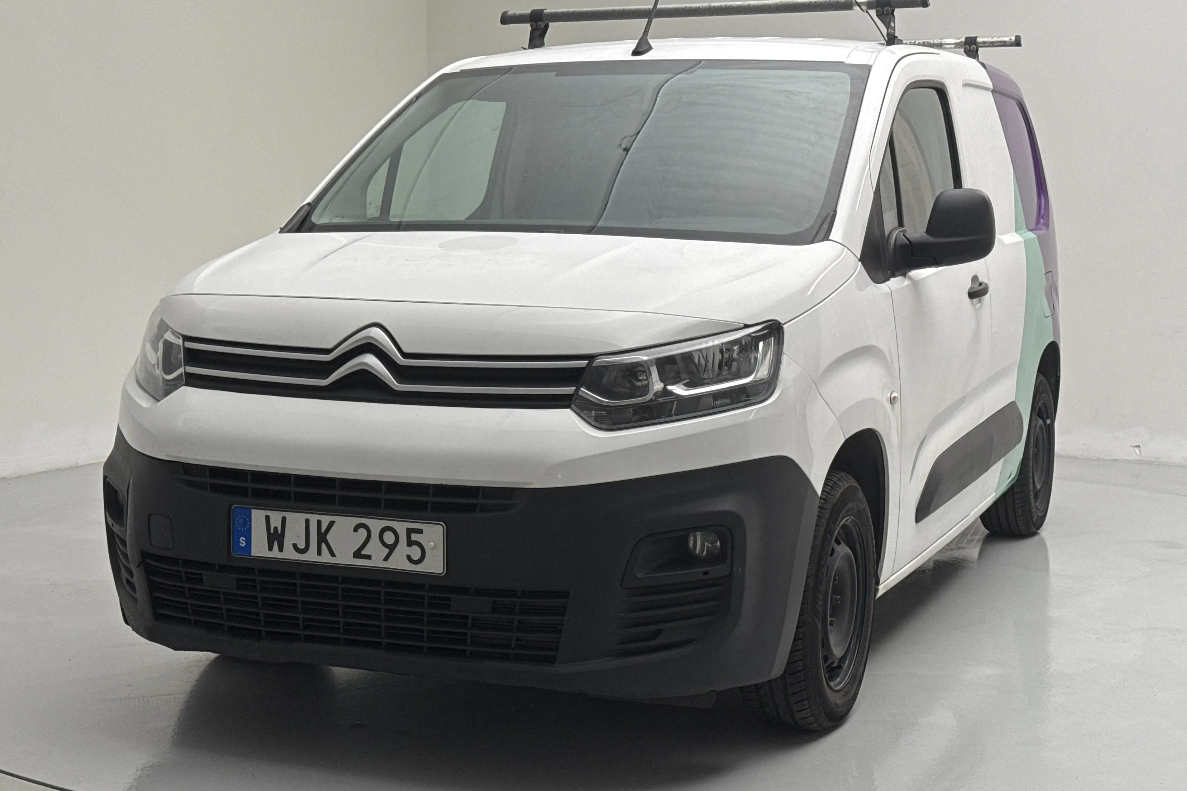 Presentation photo 1 of 11: Citroën Berlingo 1.5 BlueHDi Skåp (75hk) - 200 950 km - Manual - white - 2020