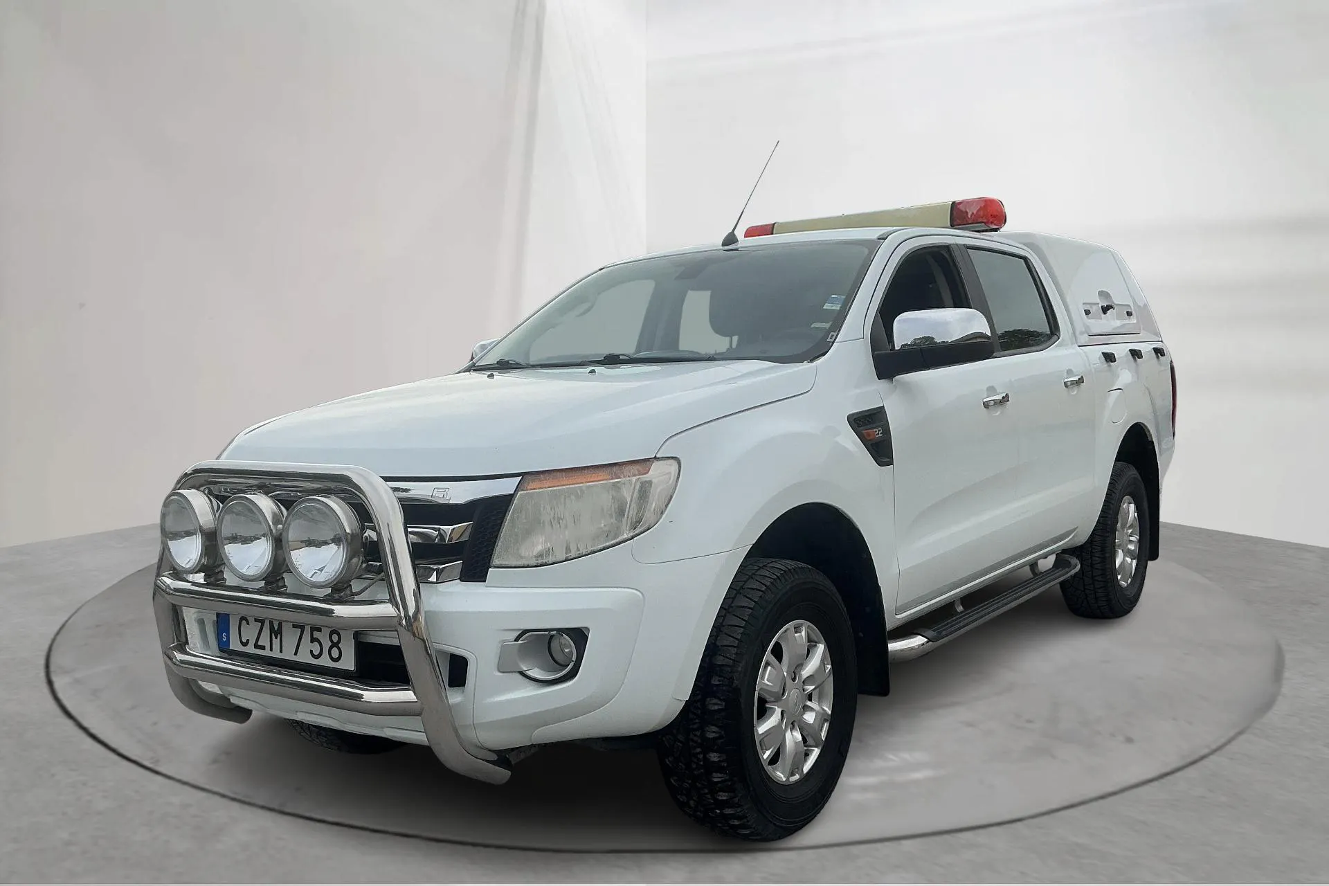 Presentationsfoto 1 av 14: Ford Ranger 2.2 TDCi 4WD (150hk) - 20 574 mil - Automat - vit - 2013