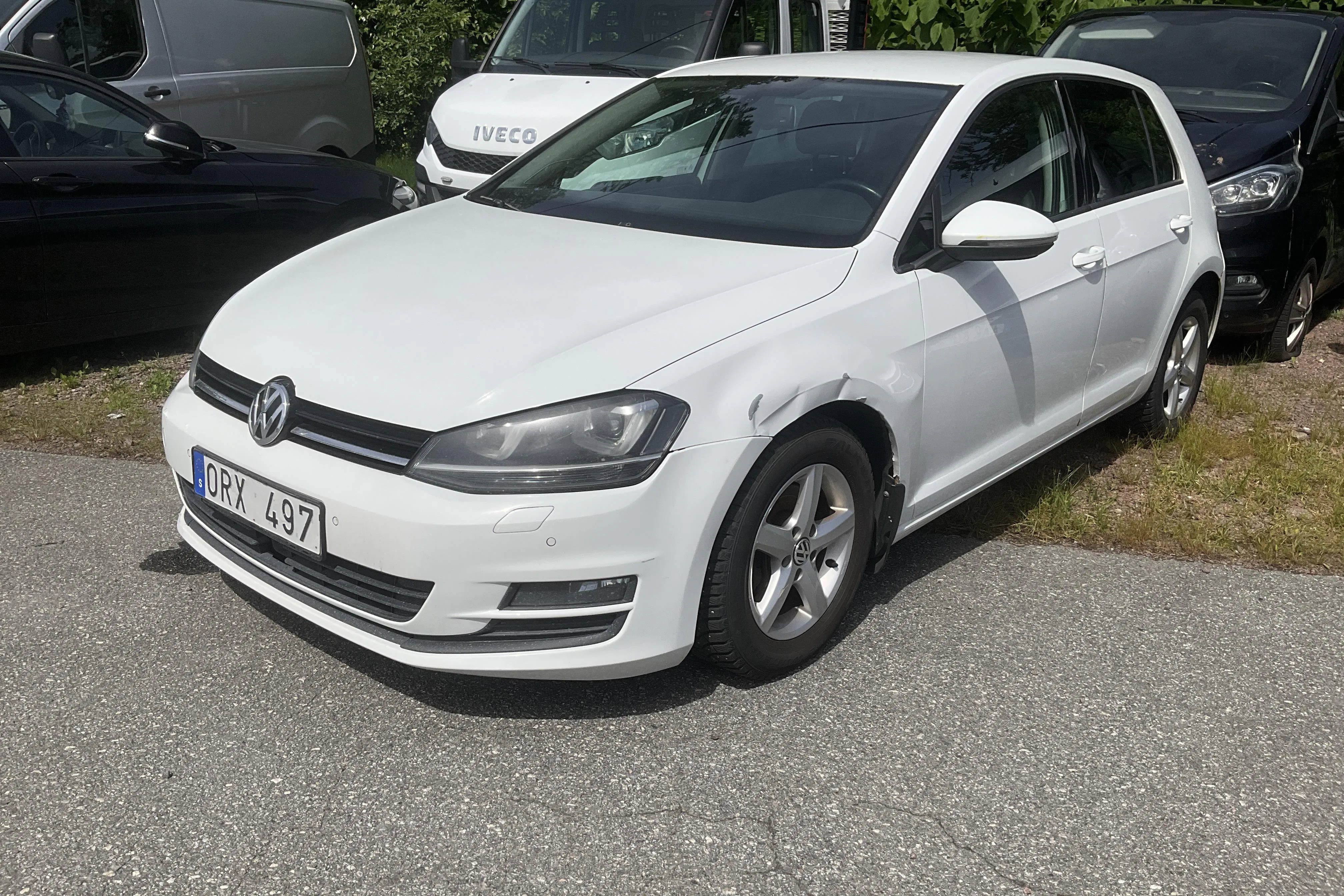 Presentationsfoto 1 av 10: VW Golf VII 1.4 TSI 5dr (122hk) - 29 951 mil - Automat - vit - 2013