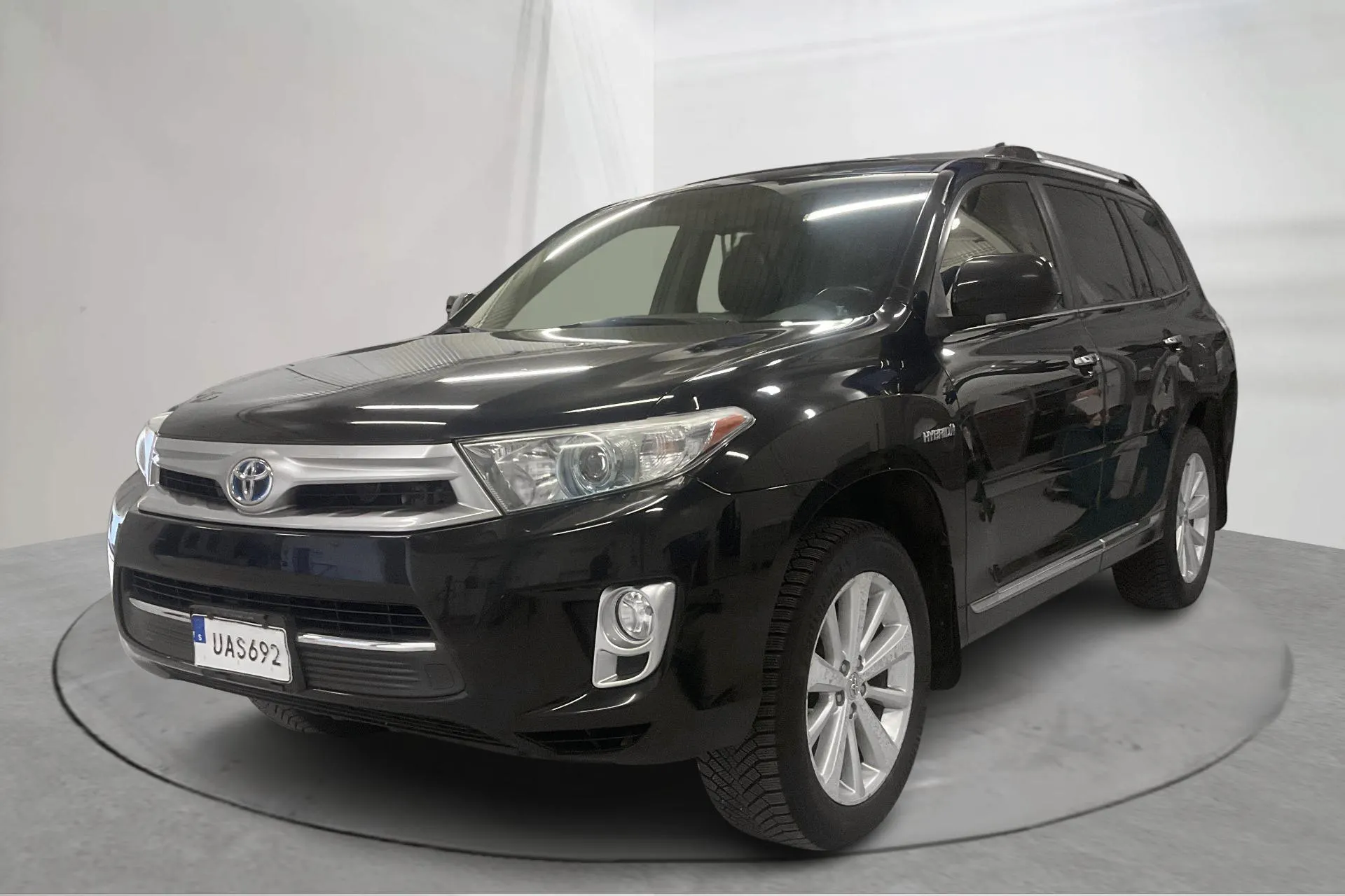 Presentationsfoto 1 av 20: Toyota Highlander 3.5 Hybrid AWD (248hk) - 21 065 mil - Manuell - svart - 2013
