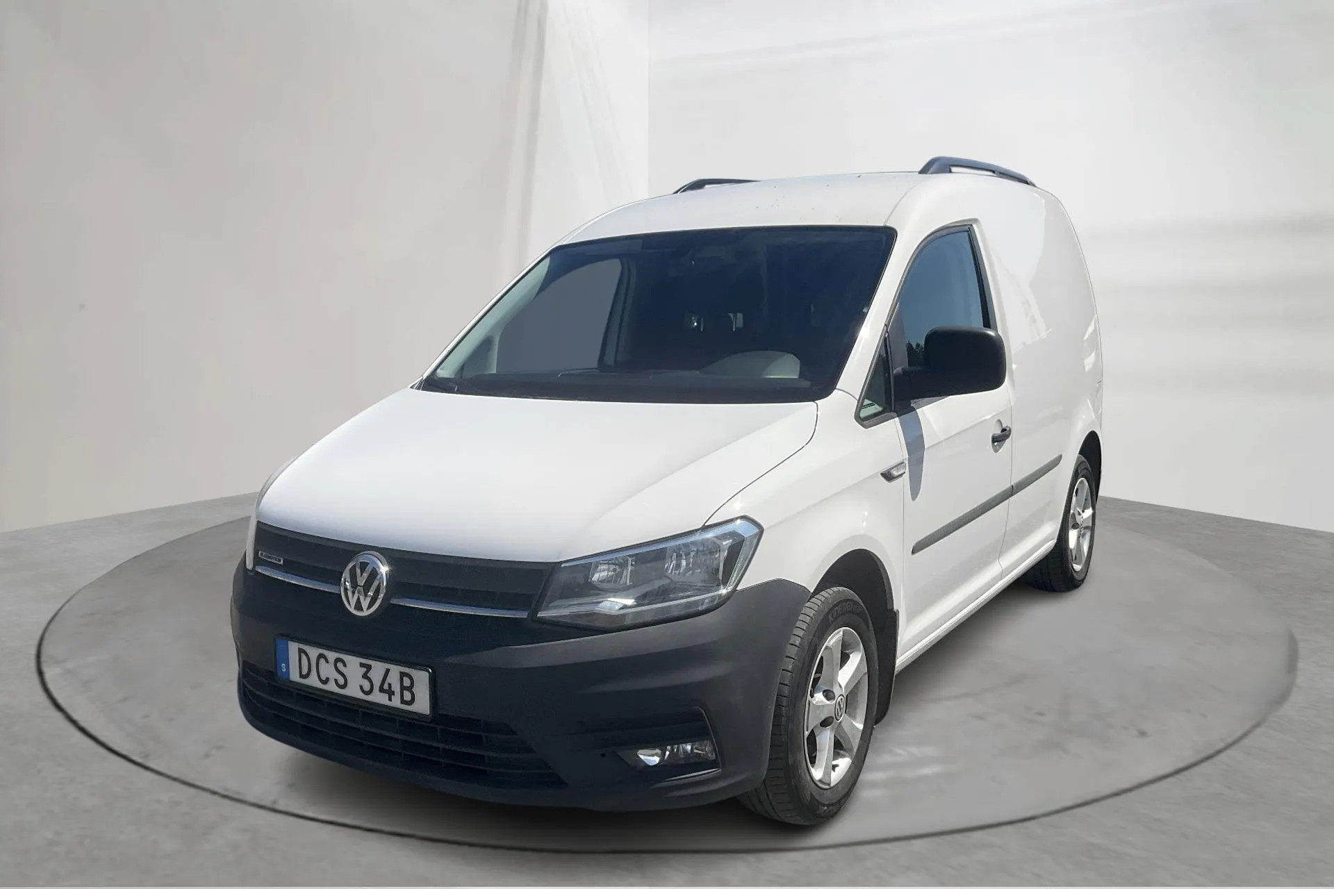 Presentation photo 1 of 12: VW Caddy 1.4 TGI Skåp (110hk) - 44 760 km - Manual - white - 2020