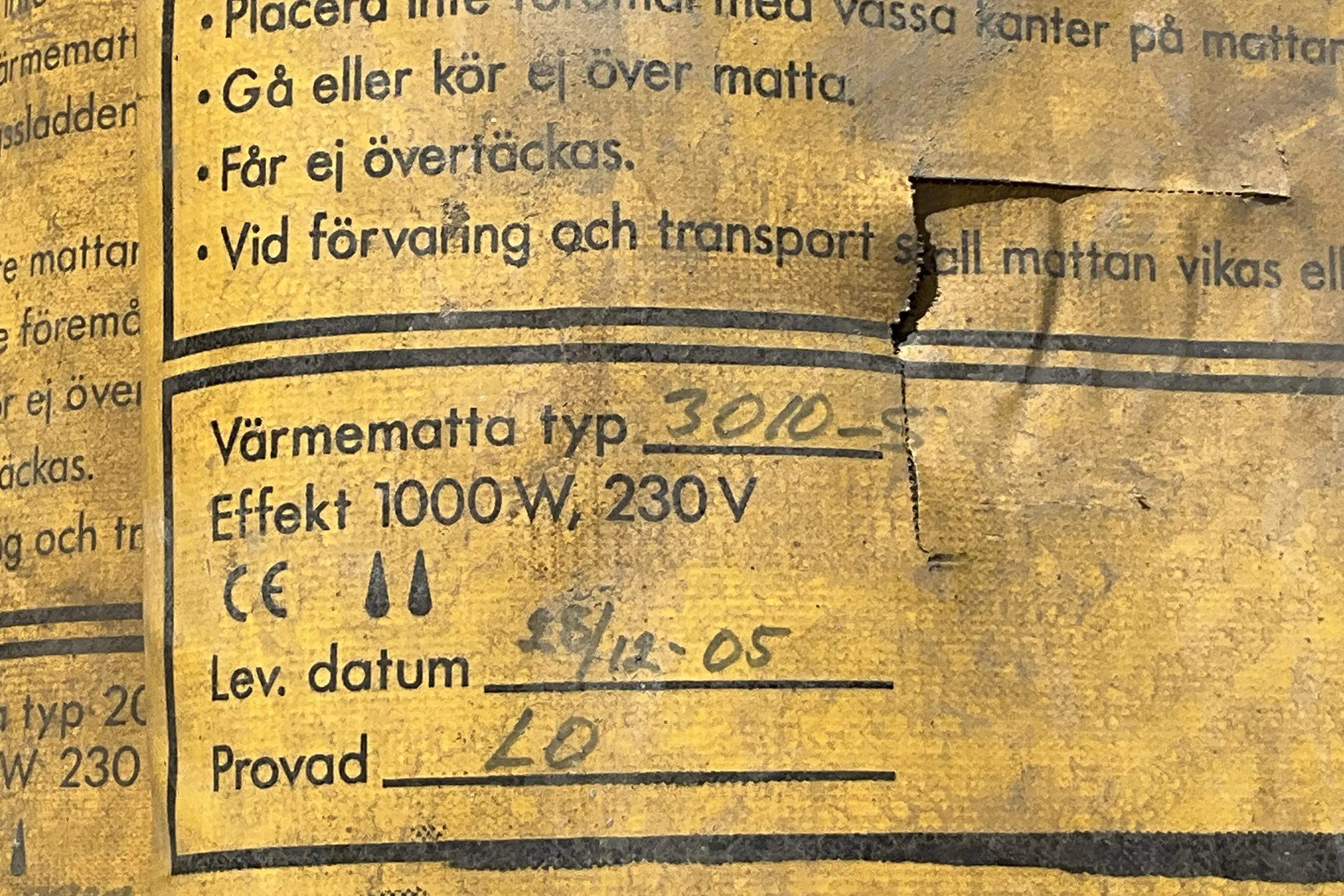 Presentationsfoto 6 av 6: Tjältiningsmattor 2 stycken - 0 km