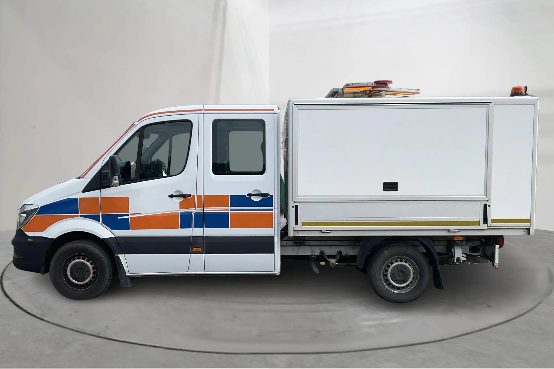Presentation photo 2 of 13: Mercedes Sprinter 316 CDI Pickup/Chassi (163hk) - 153 720 km - Automatic - white - 2018
