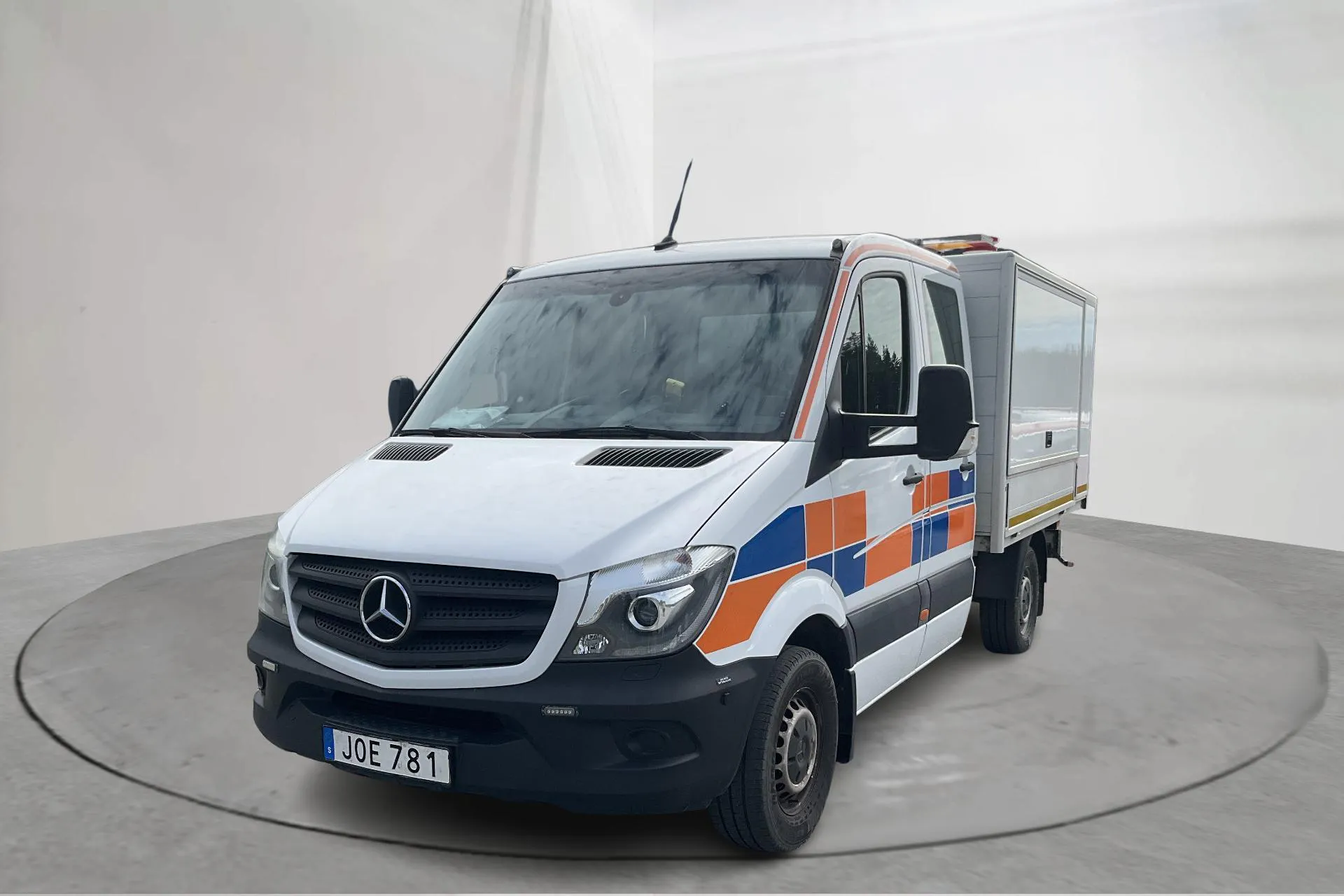 Presentation photo 1 of 13: Mercedes Sprinter 316 CDI Pickup/Chassi (163hk) - 153 720 km - Automatic - white - 2018