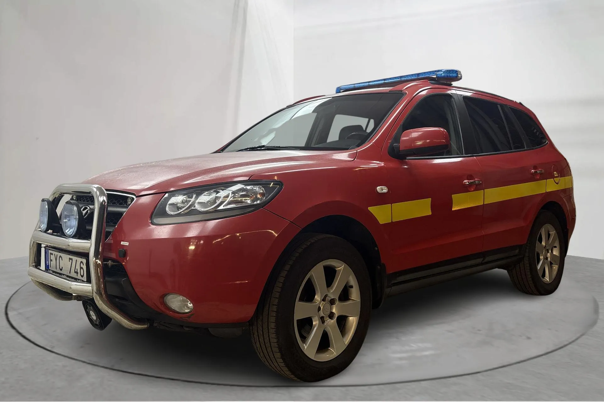 Presentationsfoto 1 av 15: Hyundai Santa Fé 2.7 V6 (189hk) - 16 571 mil - Automat - röd - 2007
