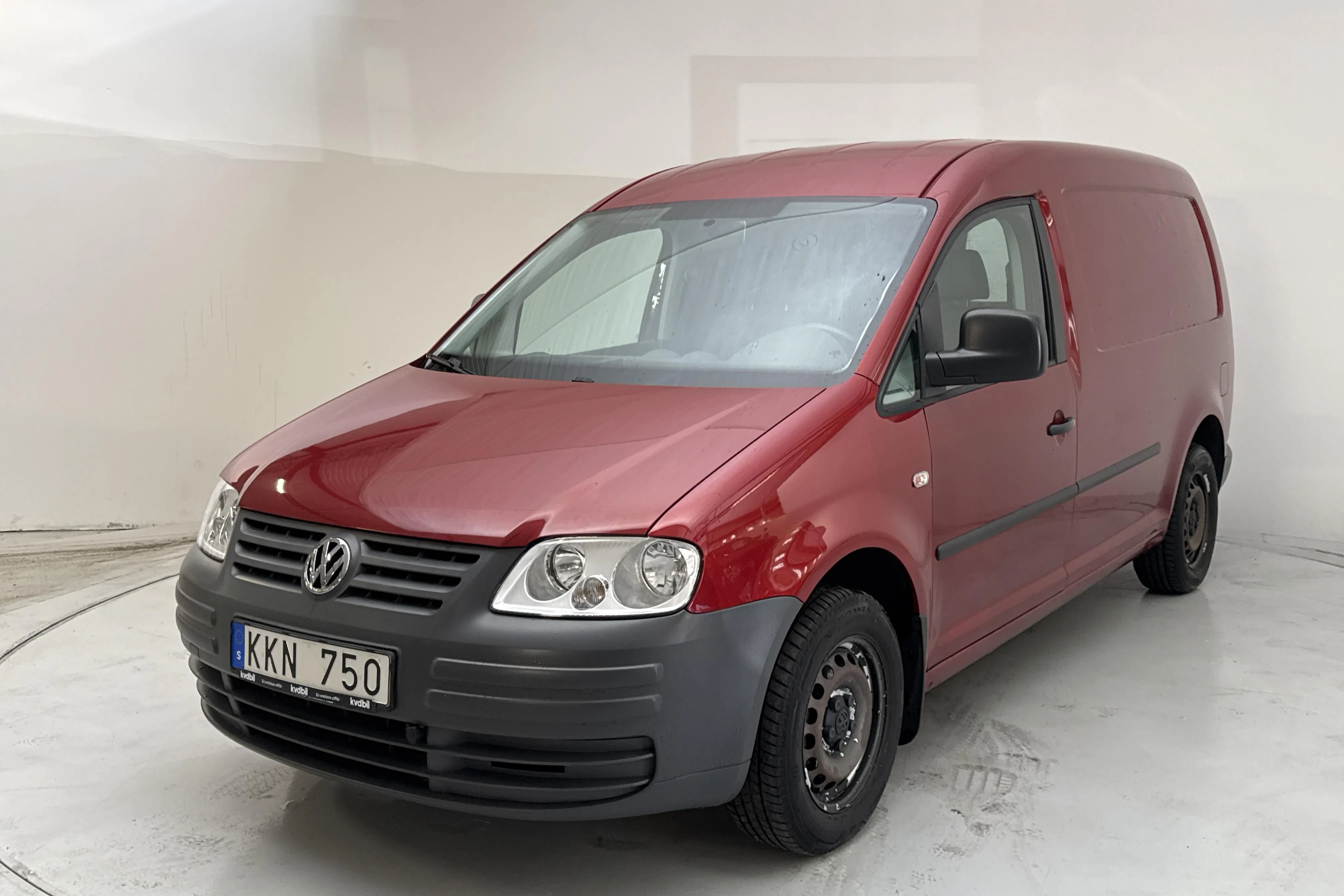 Presentationsfoto 1 av 10: VW Caddy 1.9 TDI Maxi Skåp (105hk) - 9 492 mil - Manuell - Dark Red - 2010