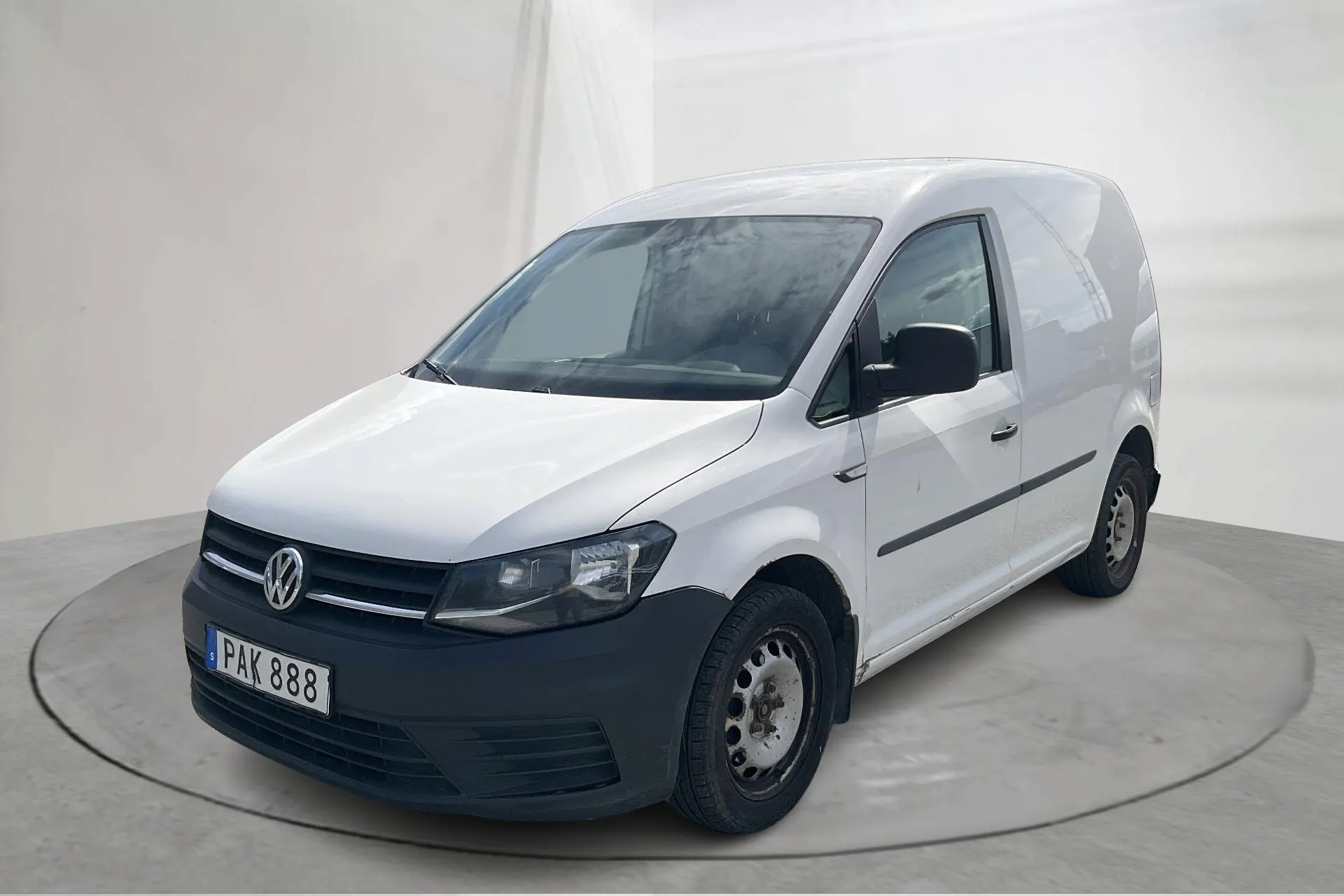 Presentationsfoto 1 av 14: VW Caddy 1.6 TDI Skåp (75hk) - 23 087 mil - Manuell - vit - 2016